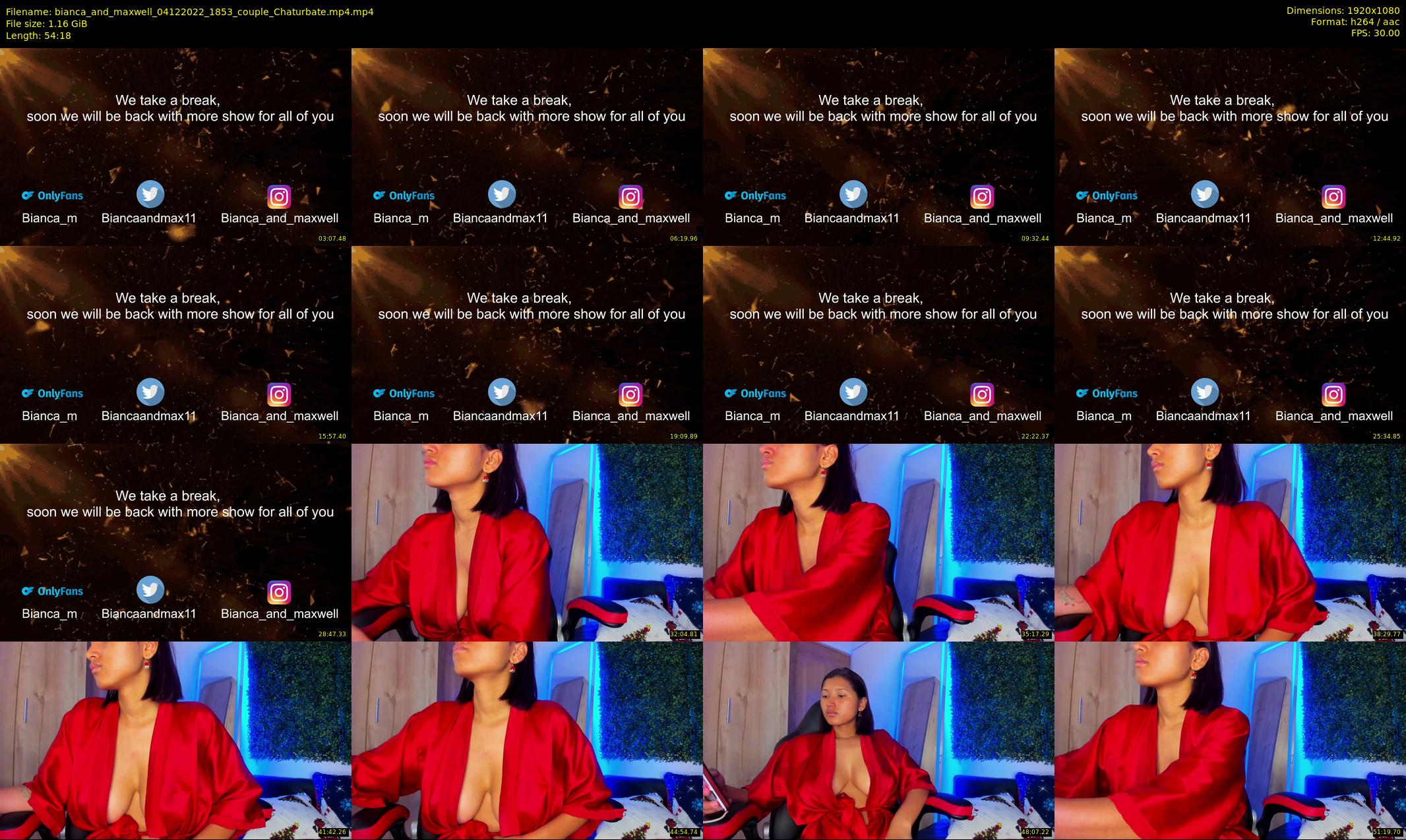 bianca_and_maxwell — 55 minute Chaturbate couple cam show recording, 1080p, Dec 4, 2022