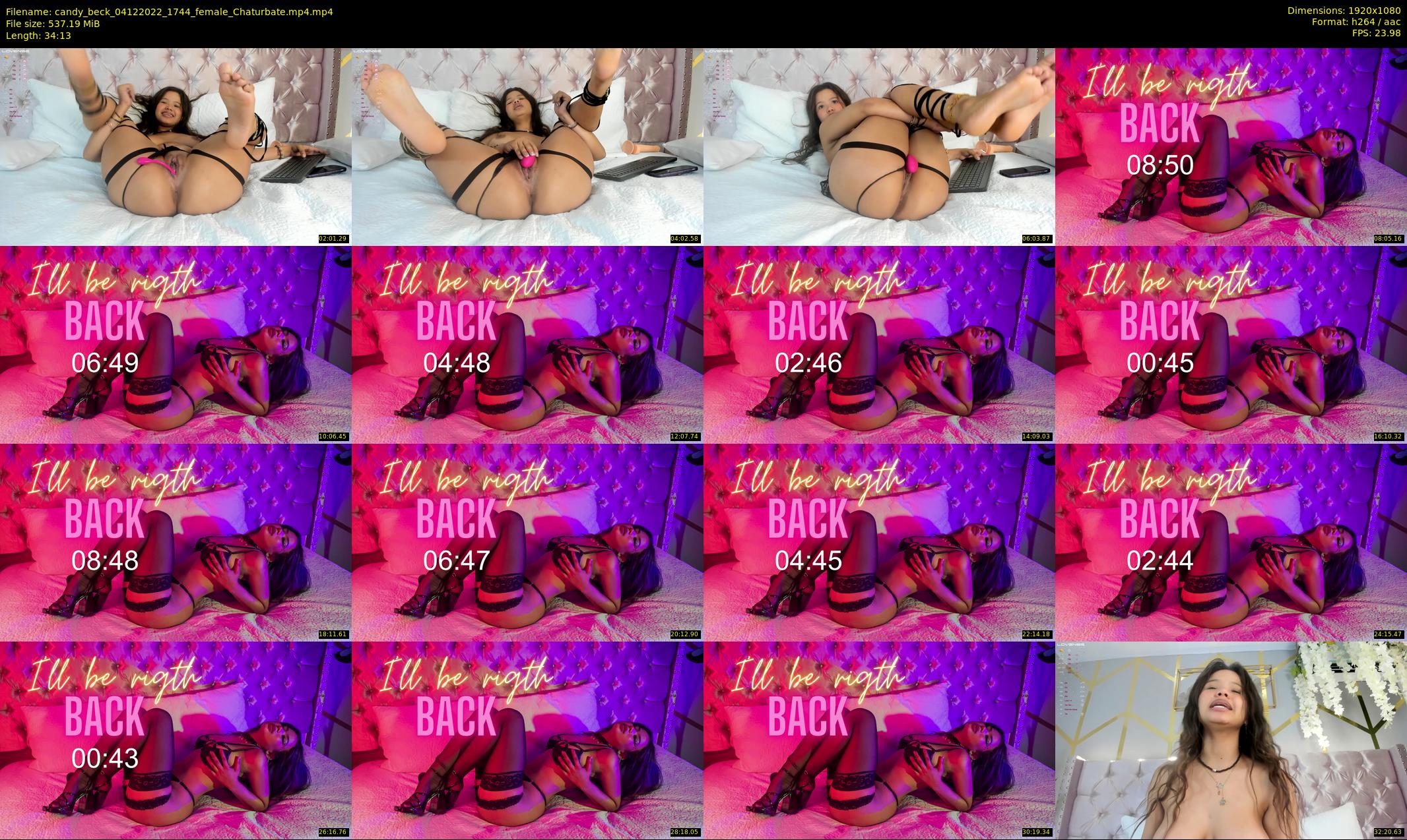 candy_beck — 35 minute Chaturbate female cam show recording, 1080p, Dec 4, 2022