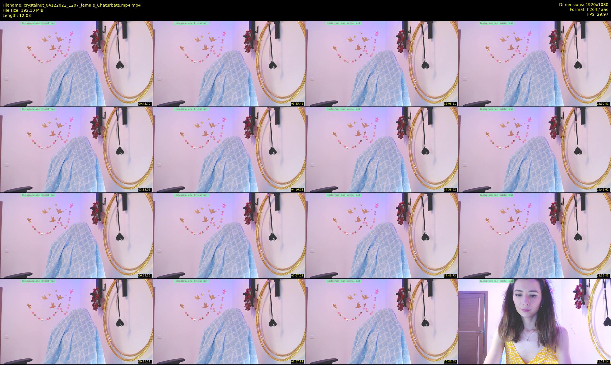 crystalnut — 13 minute Chaturbate female cam show recording, 1080p, Dec 4, 2022