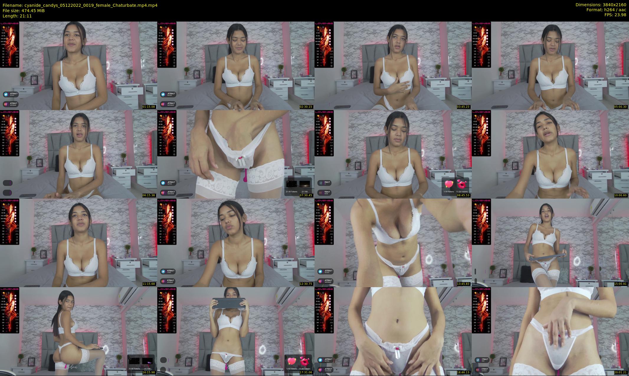 cyanide_candys — 22 minute Chaturbate female cam show recording, 4K, Dec 5, 2022