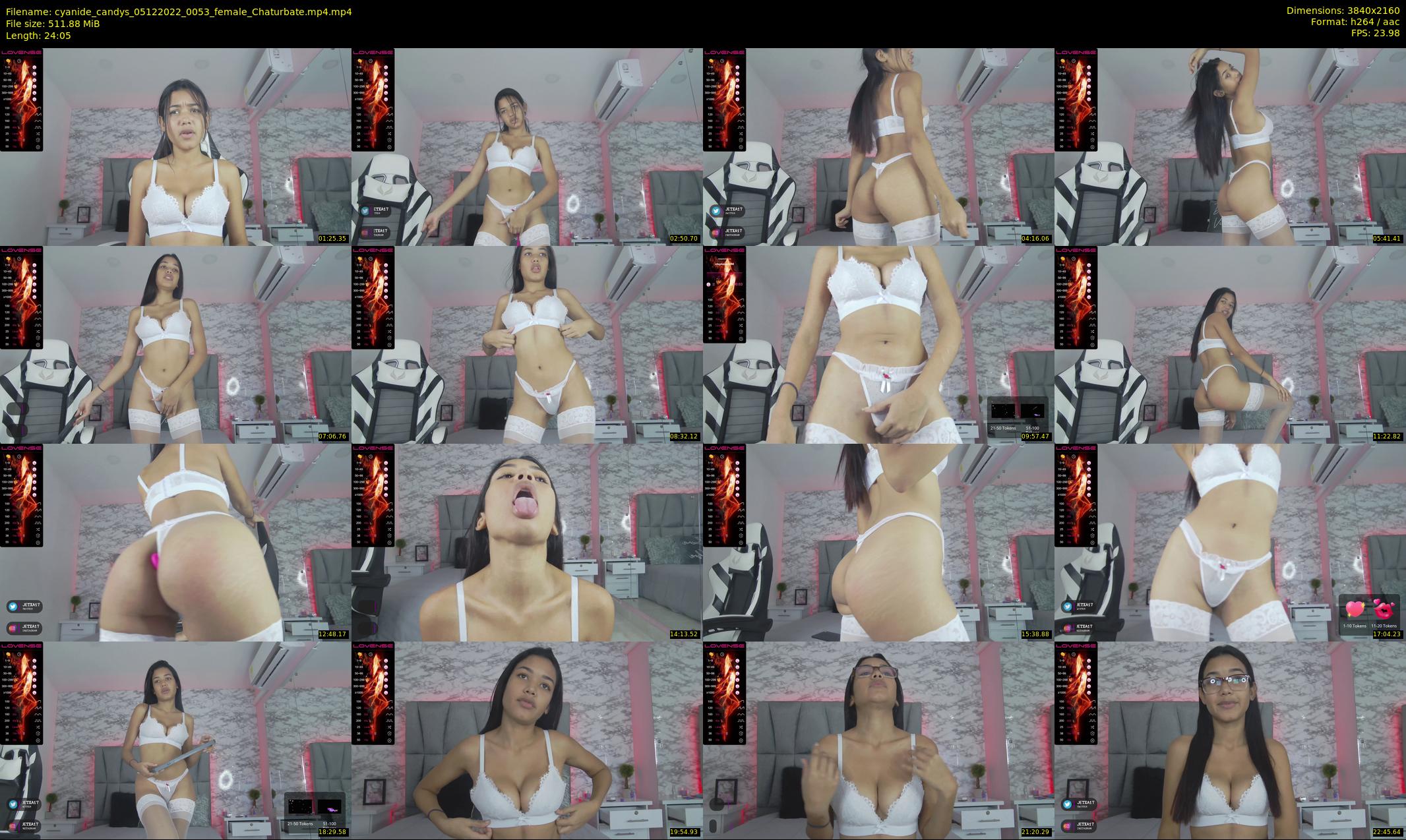 cyanide_candys — 25 minute Chaturbate female cam show recording, 4K, Dec 5, 2022