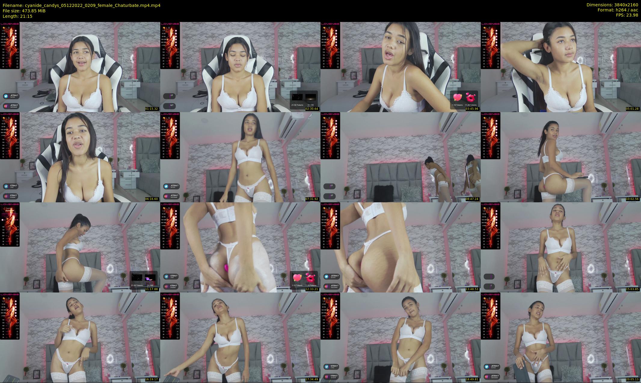 cyanide_candys — 22 minute Chaturbate female cam show recording, 4K, Dec 5, 2022