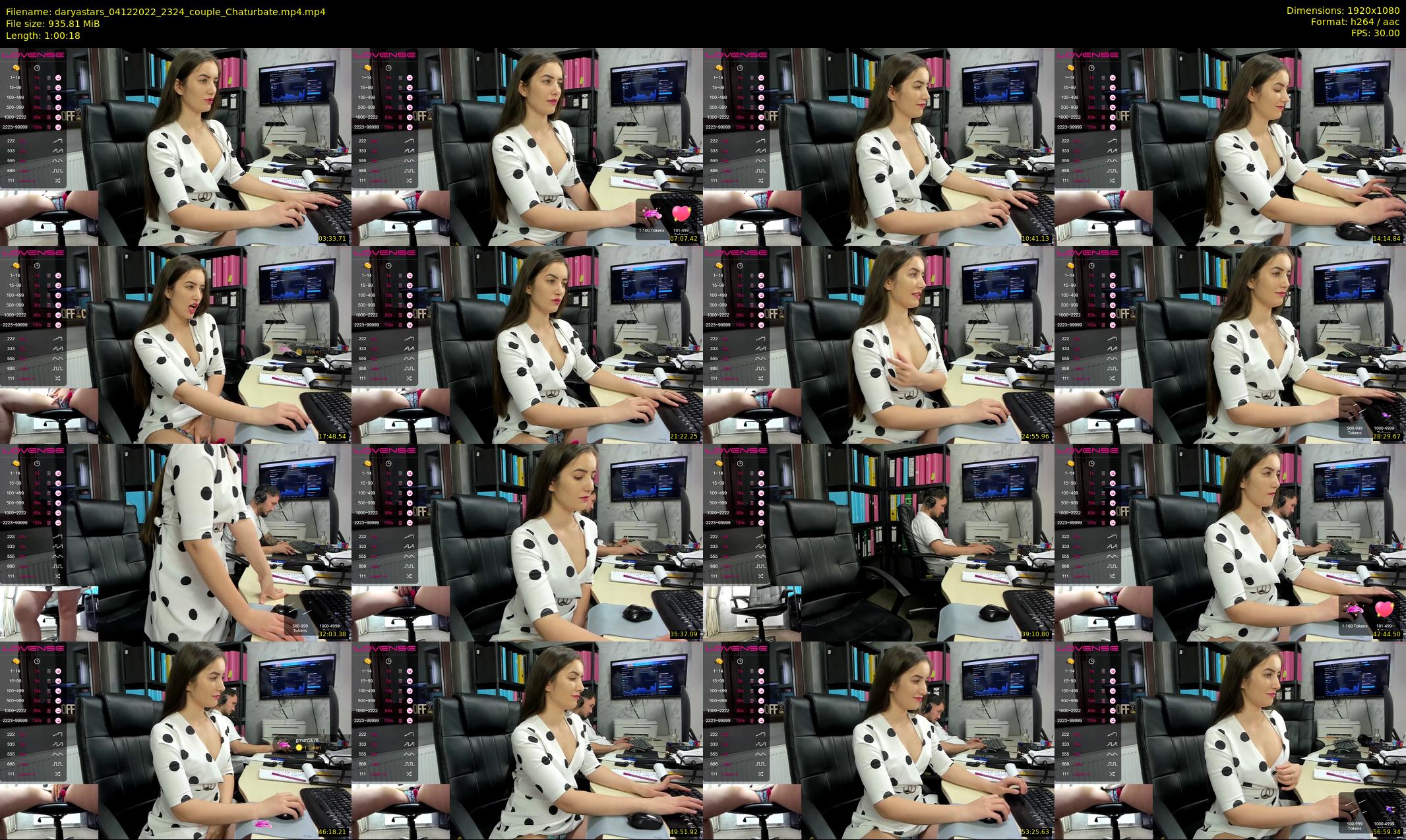 daryastars — 61 minute Chaturbate couple cam show recording, 1080p, Dec 4, 2022
