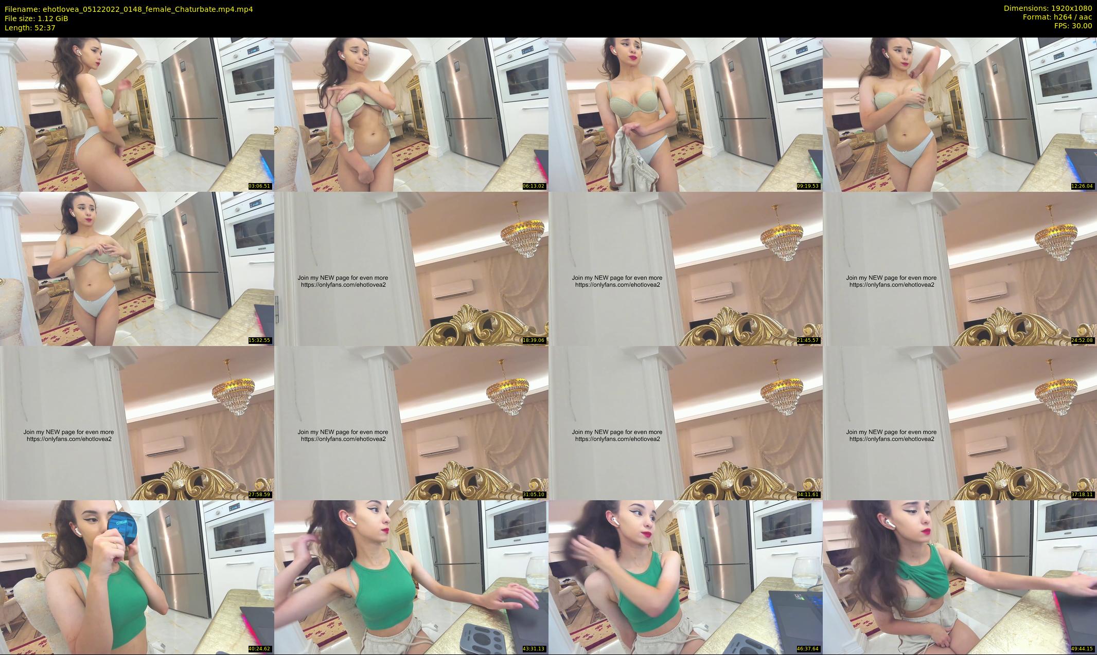 ehotlovea — 53 minute Chaturbate female cam show recording, 1080p, Dec 5, 2022