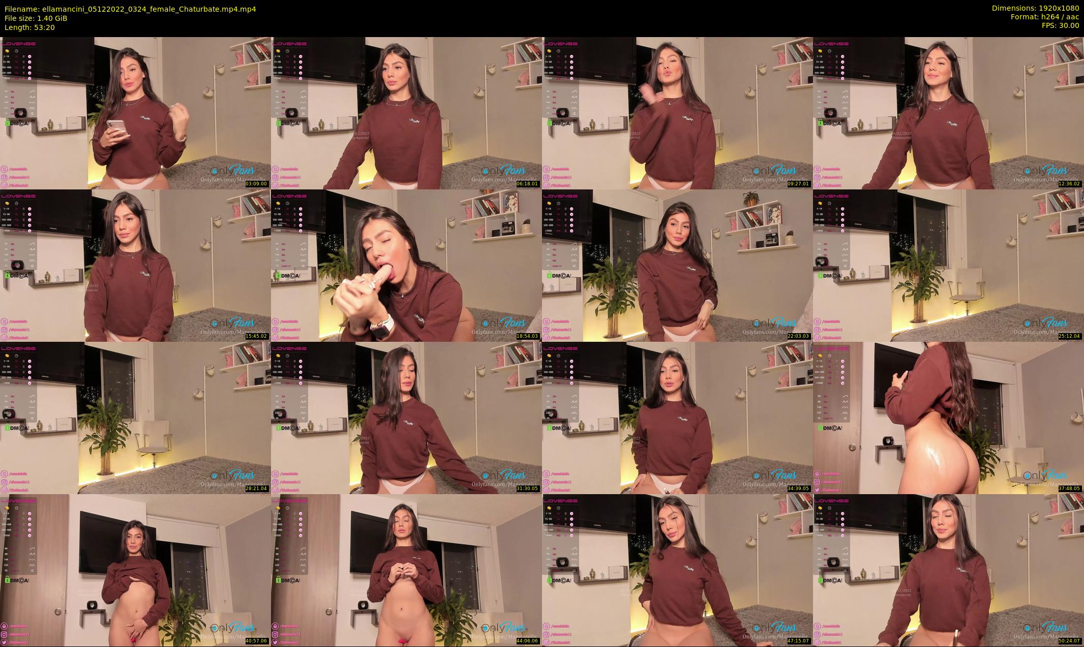 ellamancini — 54 minute Chaturbate female cam show recording, 1080p, Dec 5, 2022