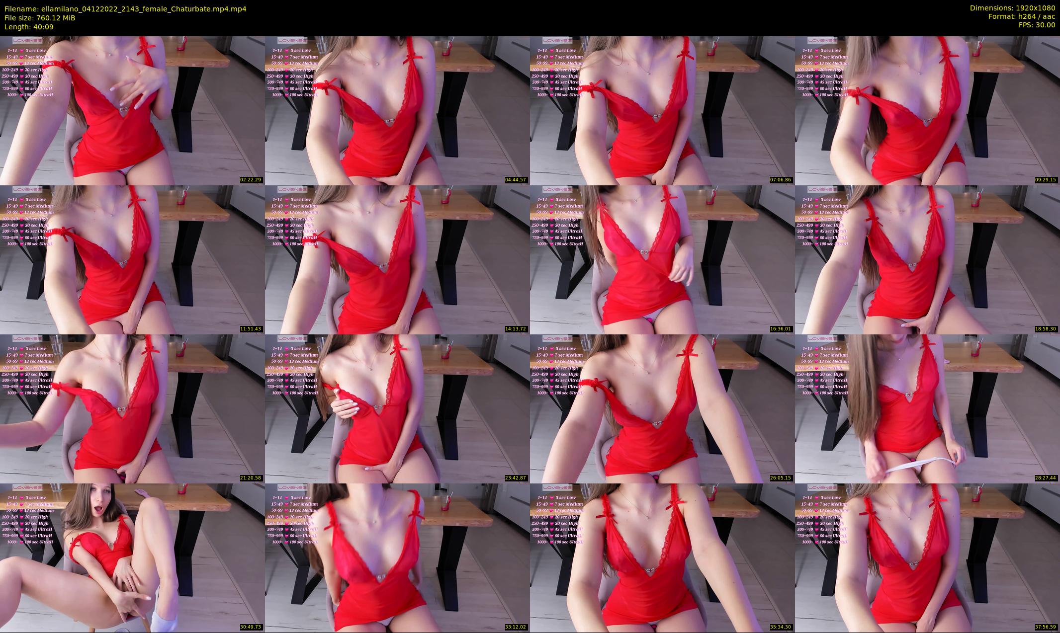 ellamilano — 41 minute Chaturbate female cam show recording, 1080p, Dec 4, 2022
