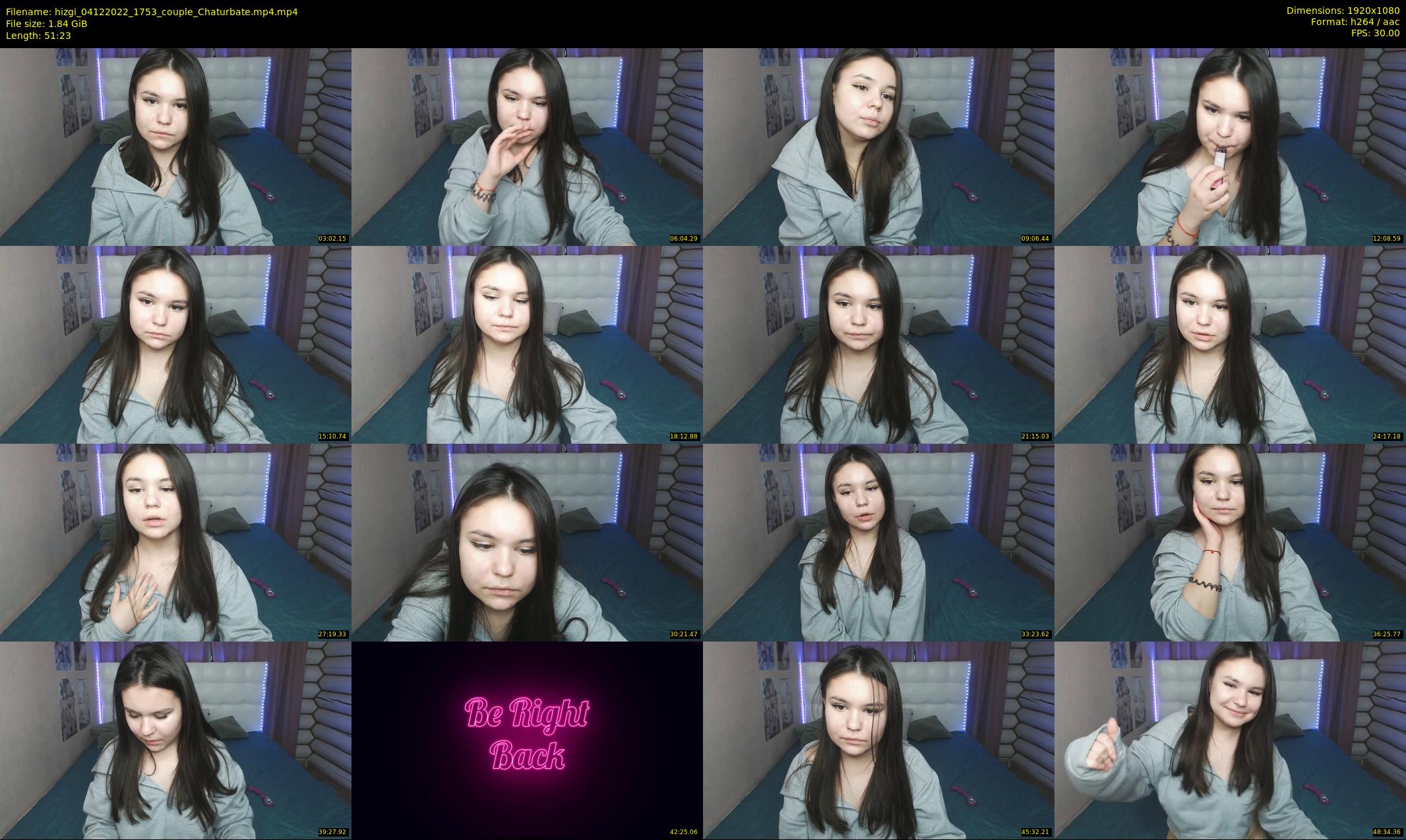 hizgi — 52 minute Chaturbate couple cam show recording, 1080p, Dec 4, 2022