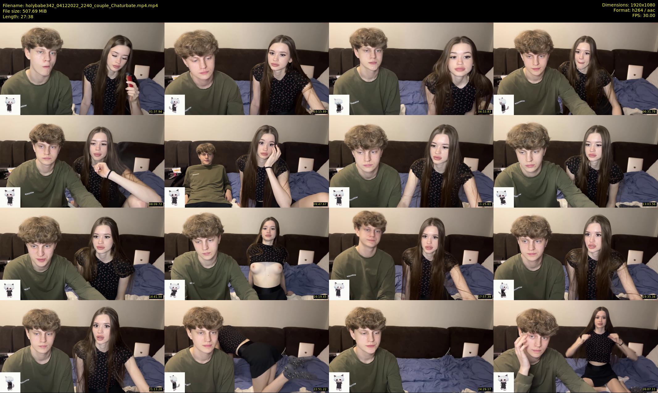 holybabe342 — 28 minute Chaturbate couple cam show recording, 1080p, Dec 4, 2022