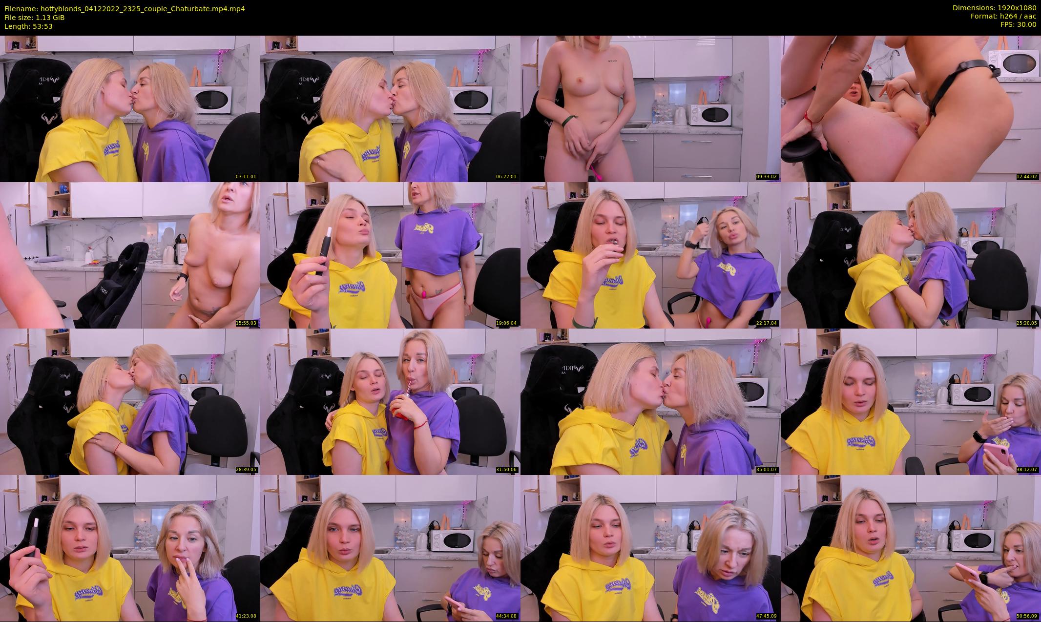 hottyblonds — 54 minute Chaturbate couple cam show recording, 1080p, Dec 4, 2022