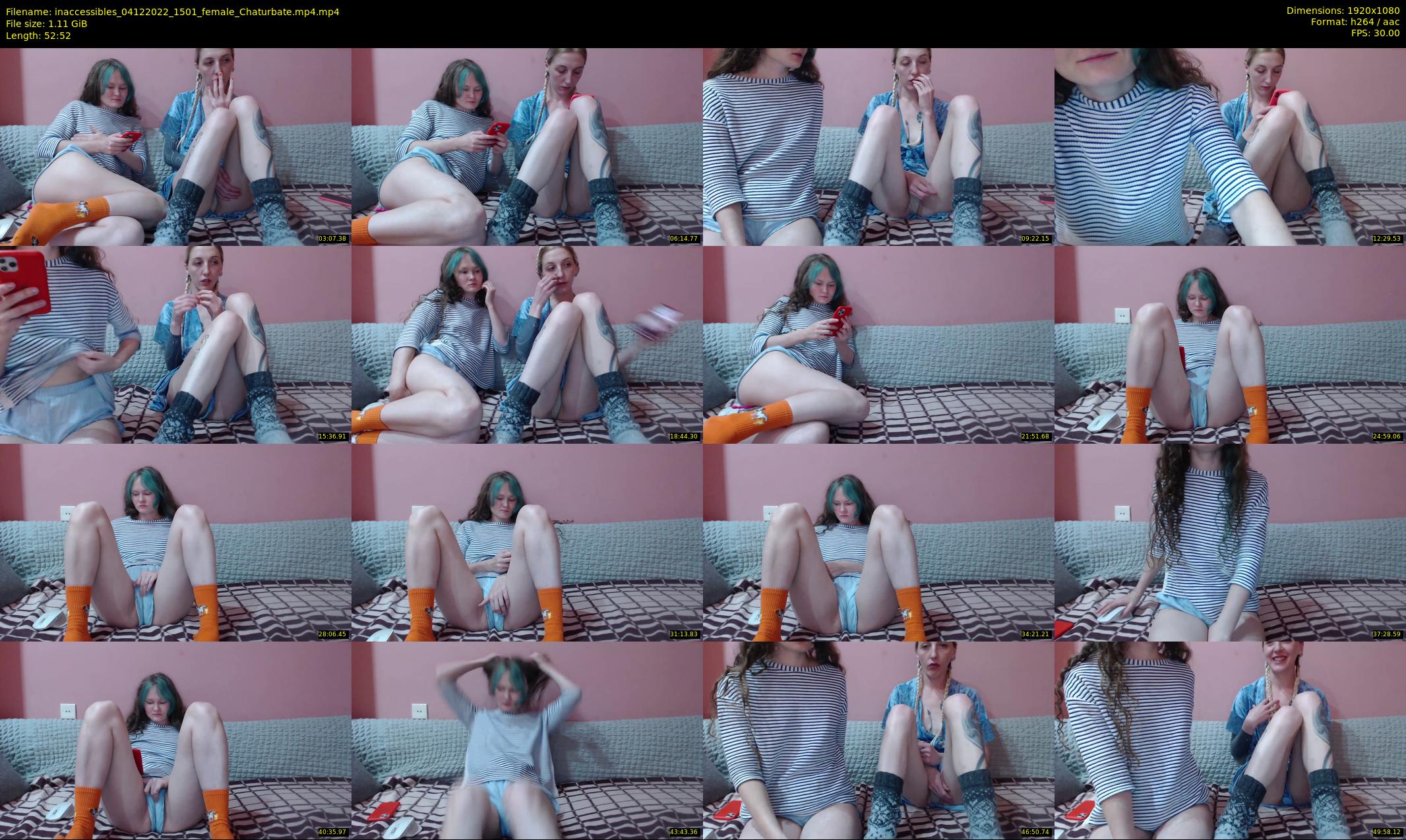 inaccessibles — 53 minute Chaturbate female cam show recording, 1080p, Dec 4, 2022