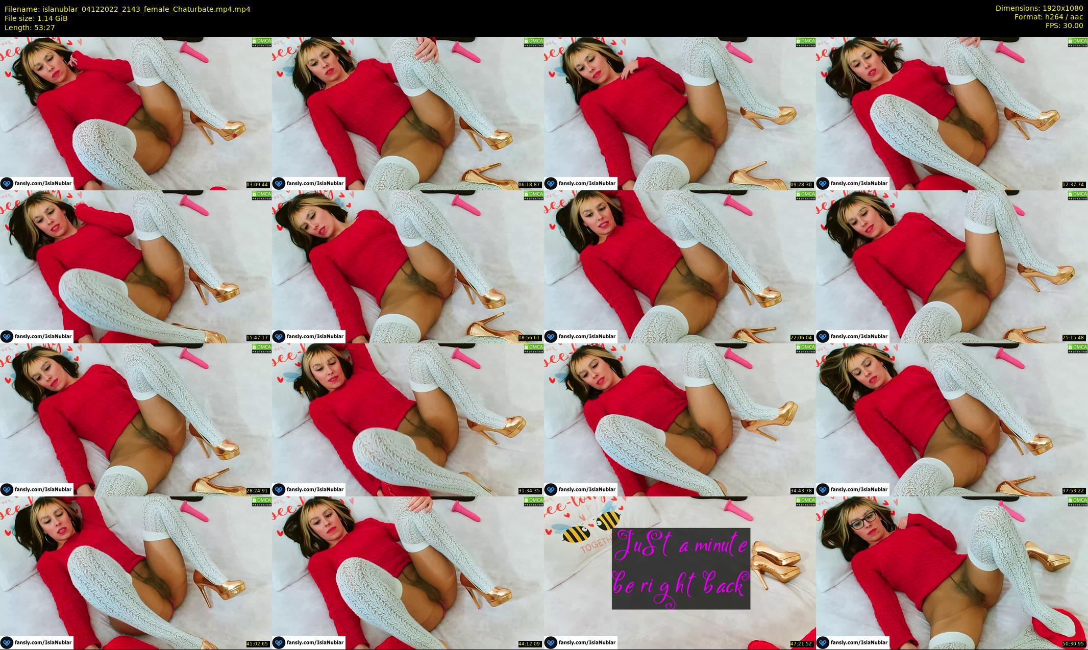 islanublar — 54 minute Chaturbate female cam show recording, 1080p, Dec 4, 2022