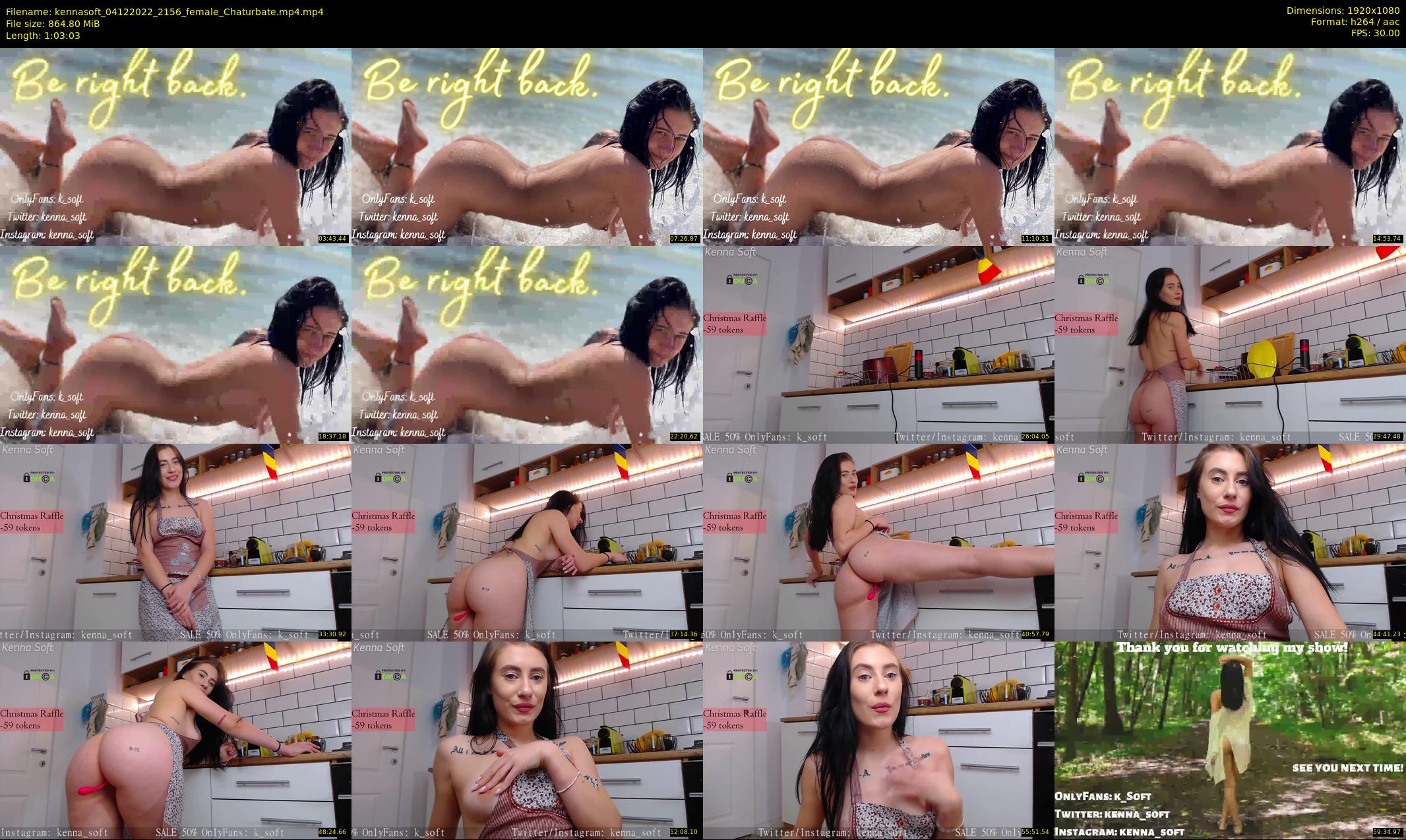 kennasoft — 64 minute Chaturbate female cam show recording, 1080p, Dec 4, 2022