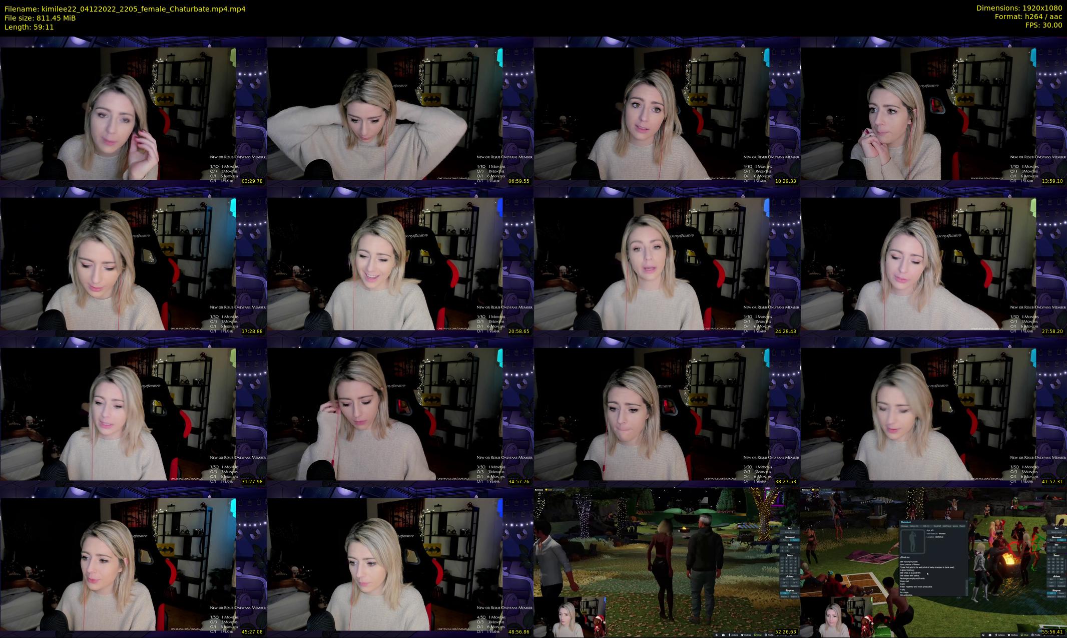 kimilee22 — 60 minute Chaturbate female cam show recording, 1080p, Dec 4, 2022
