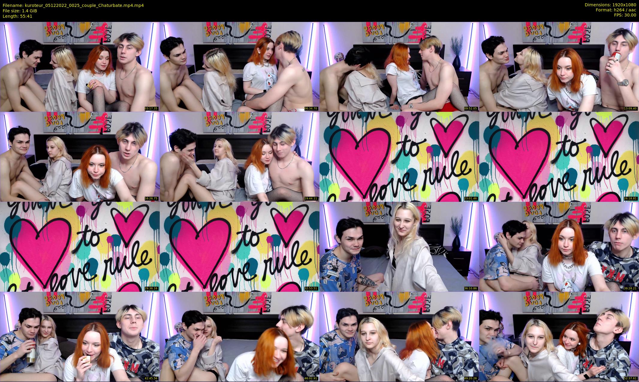 kuroteur — 56 minute Chaturbate couple cam show recording, 1080p, Dec 5, 2022