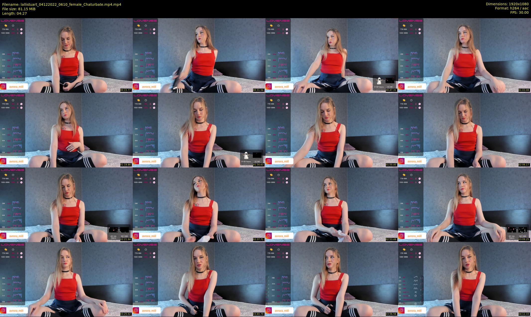 lallistuart — 5 minute Chaturbate female cam show recording, 1080p, Dec 4, 2022