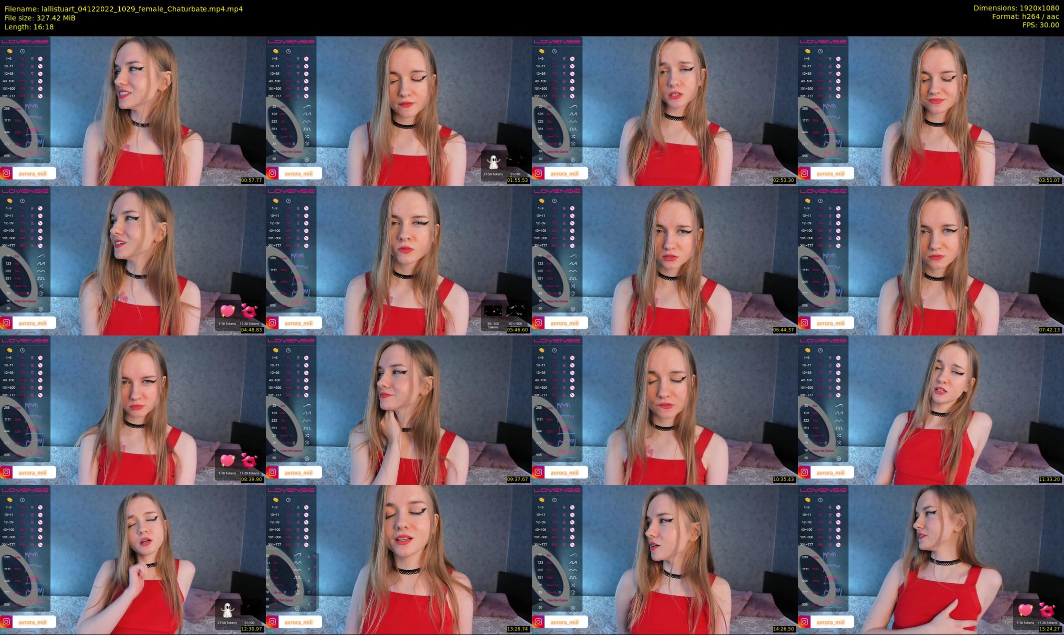 lallistuart — 17 minute Chaturbate female cam show recording, 1080p, Dec 4, 2022