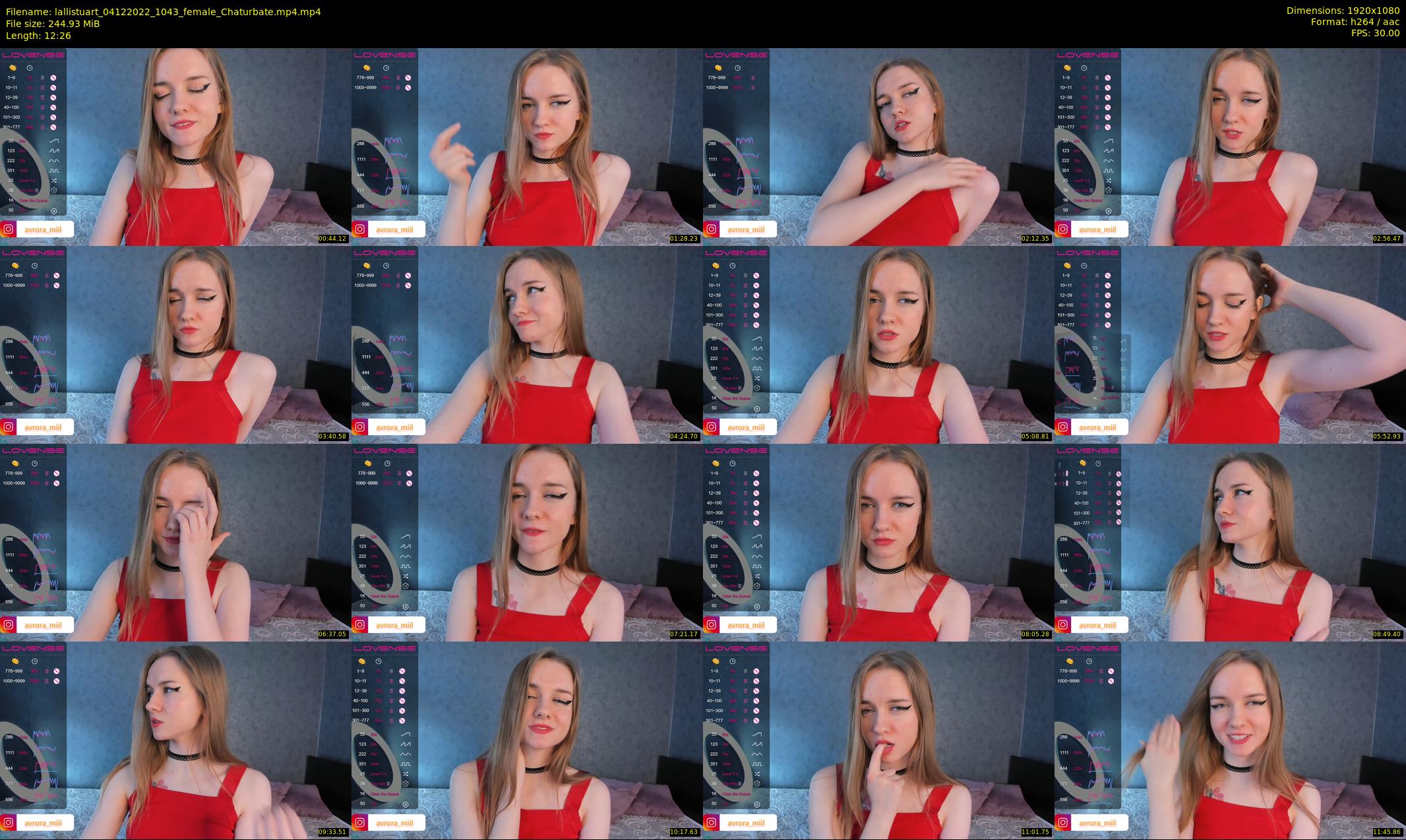 lallistuart — 13 minute Chaturbate female cam show recording, 1080p, Dec 4, 2022