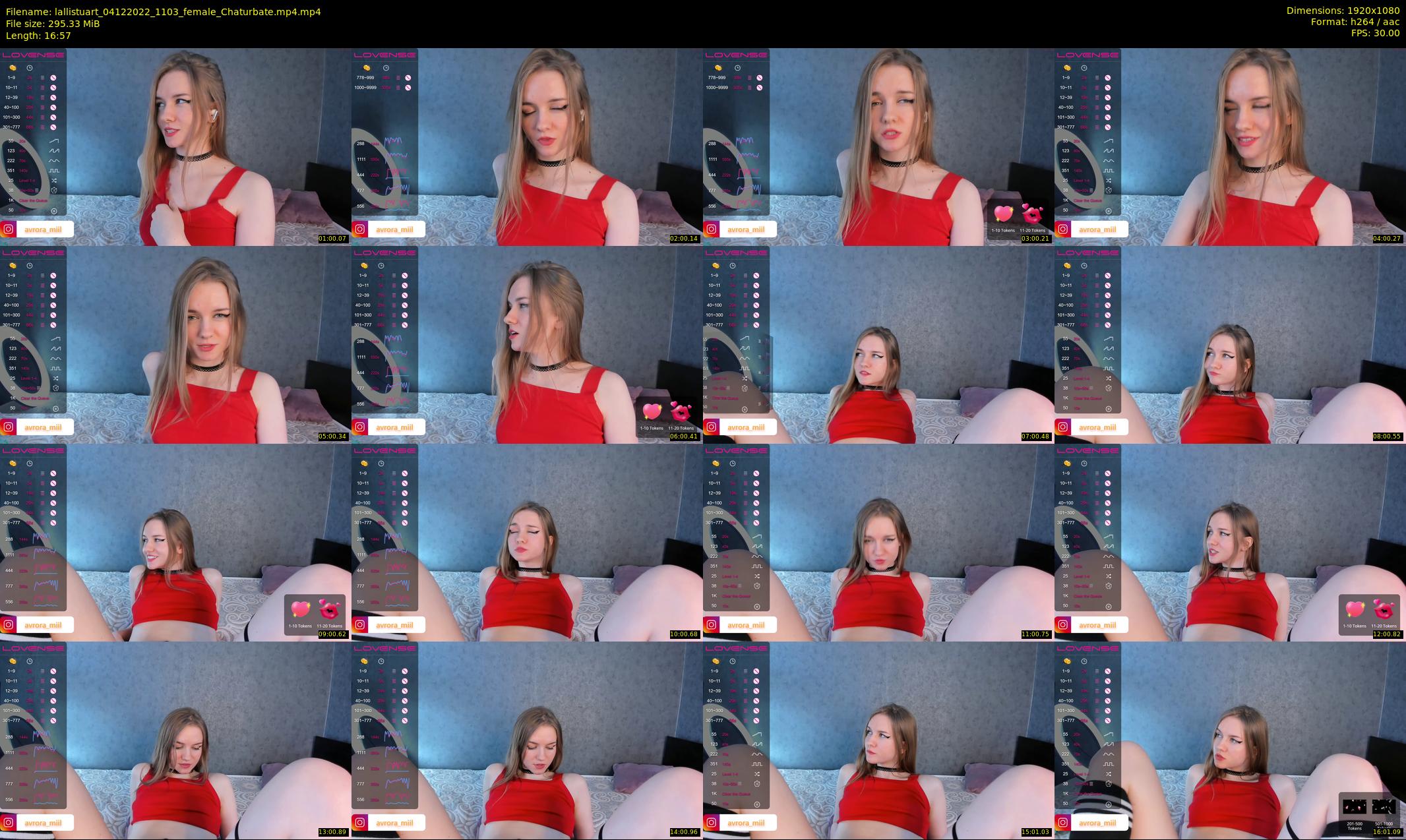lallistuart — 17 minute Chaturbate female cam show recording, 1080p, Dec 4, 2022