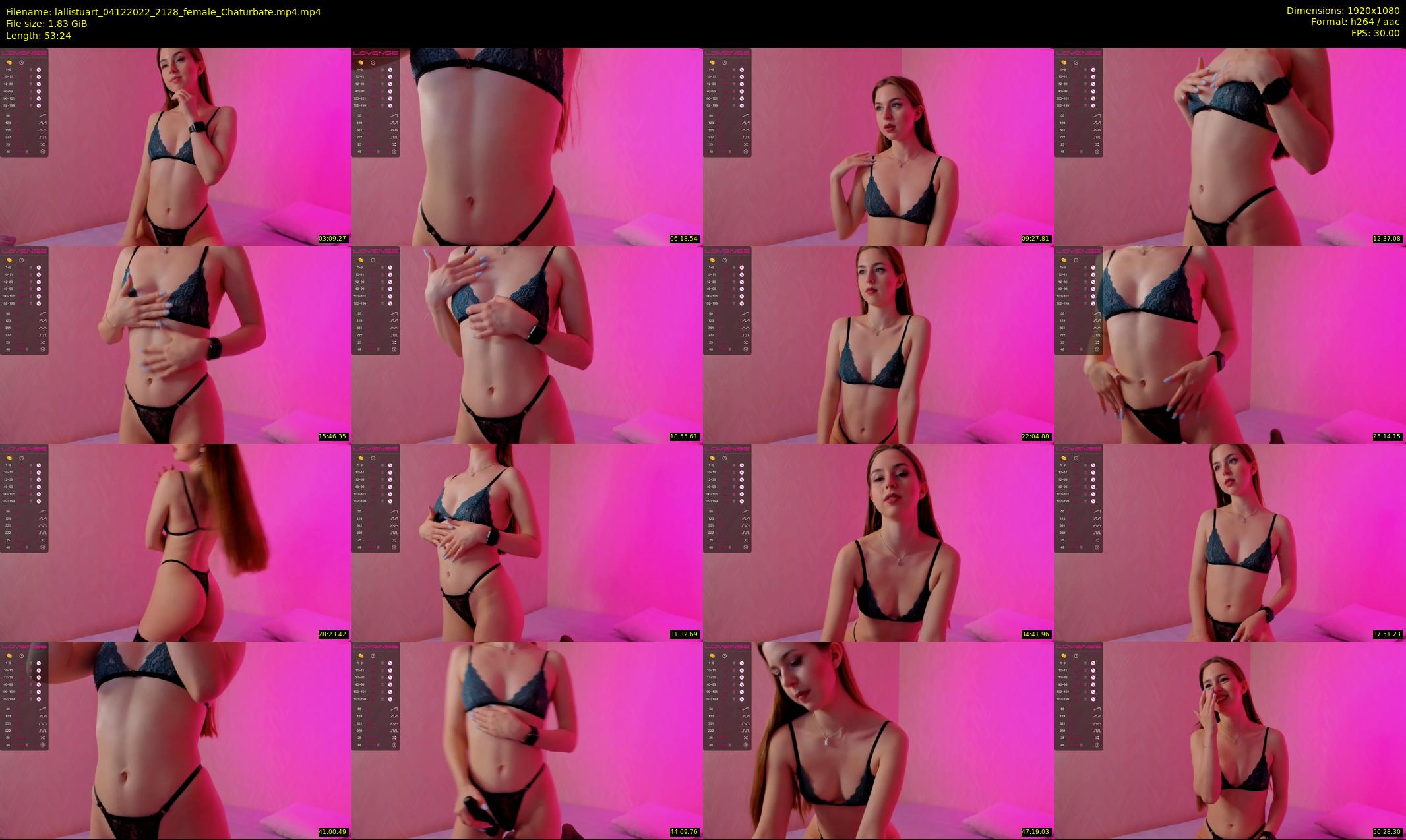 lallistuart — 54 minute Chaturbate female cam show recording, 1080p, Dec 4, 2022