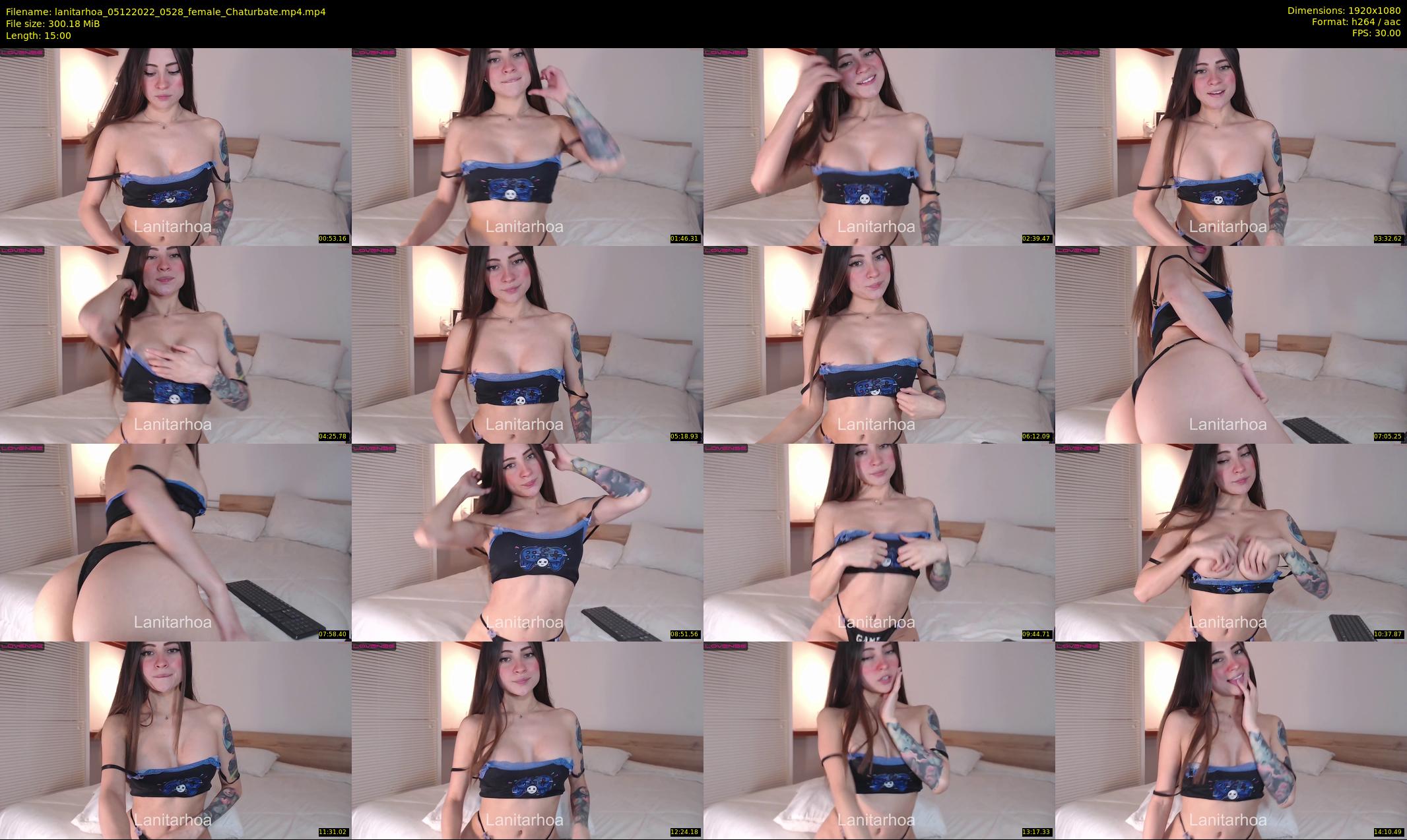 lanitarhoa — 15 minute Chaturbate female cam show recording, 1080p, Dec 5, 2022