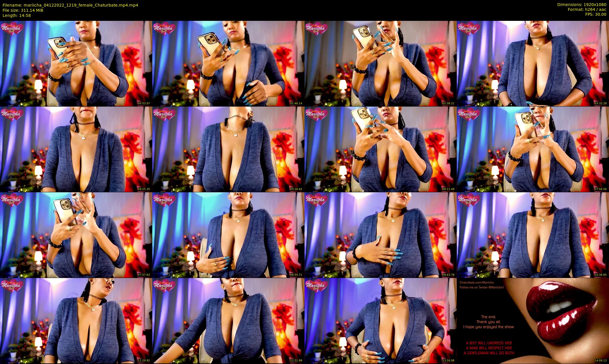 mariicha — 15 minute Chaturbate female cam show recording, 1080p, Dec 4, 2022
