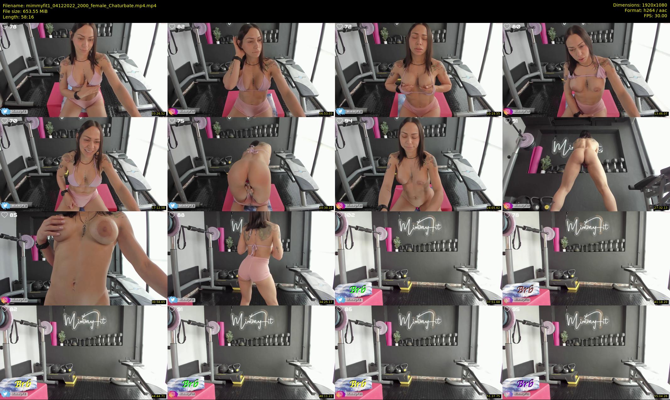 mimmyfit1 — 59 minute Chaturbate female cam show recording, 1080p, Dec 4, 2022