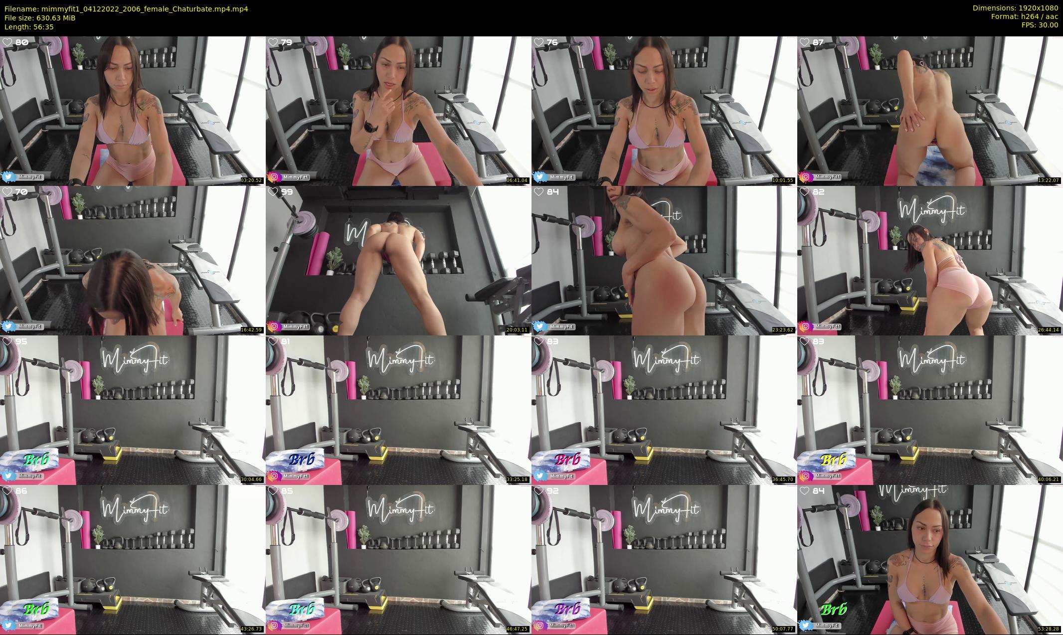 mimmyfit1 — 57 minute Chaturbate female cam show recording, 1080p, Dec 4, 2022