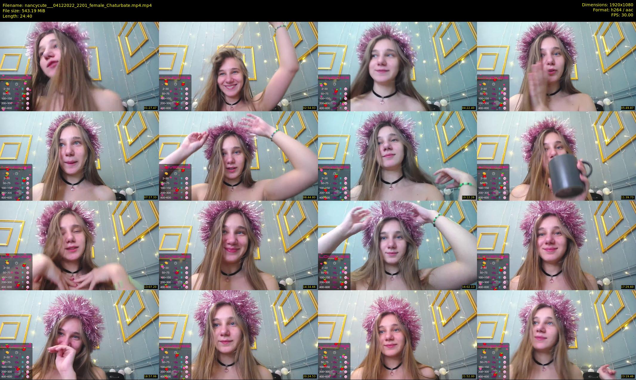 nancycute__ — 25 minute Chaturbate female cam show recording, 1080p, Dec 4, 2022