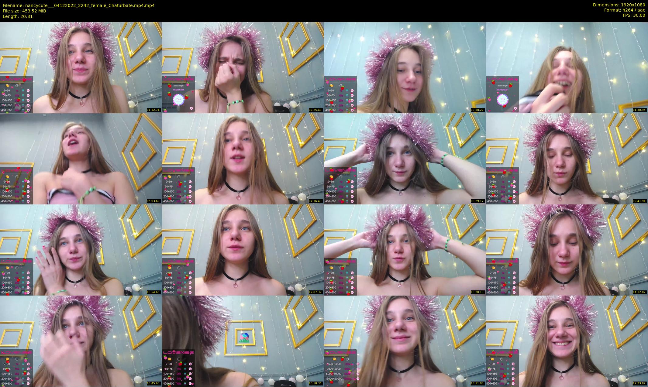 nancycute__ — 21 minute Chaturbate female cam show recording, 1080p, Dec 4, 2022