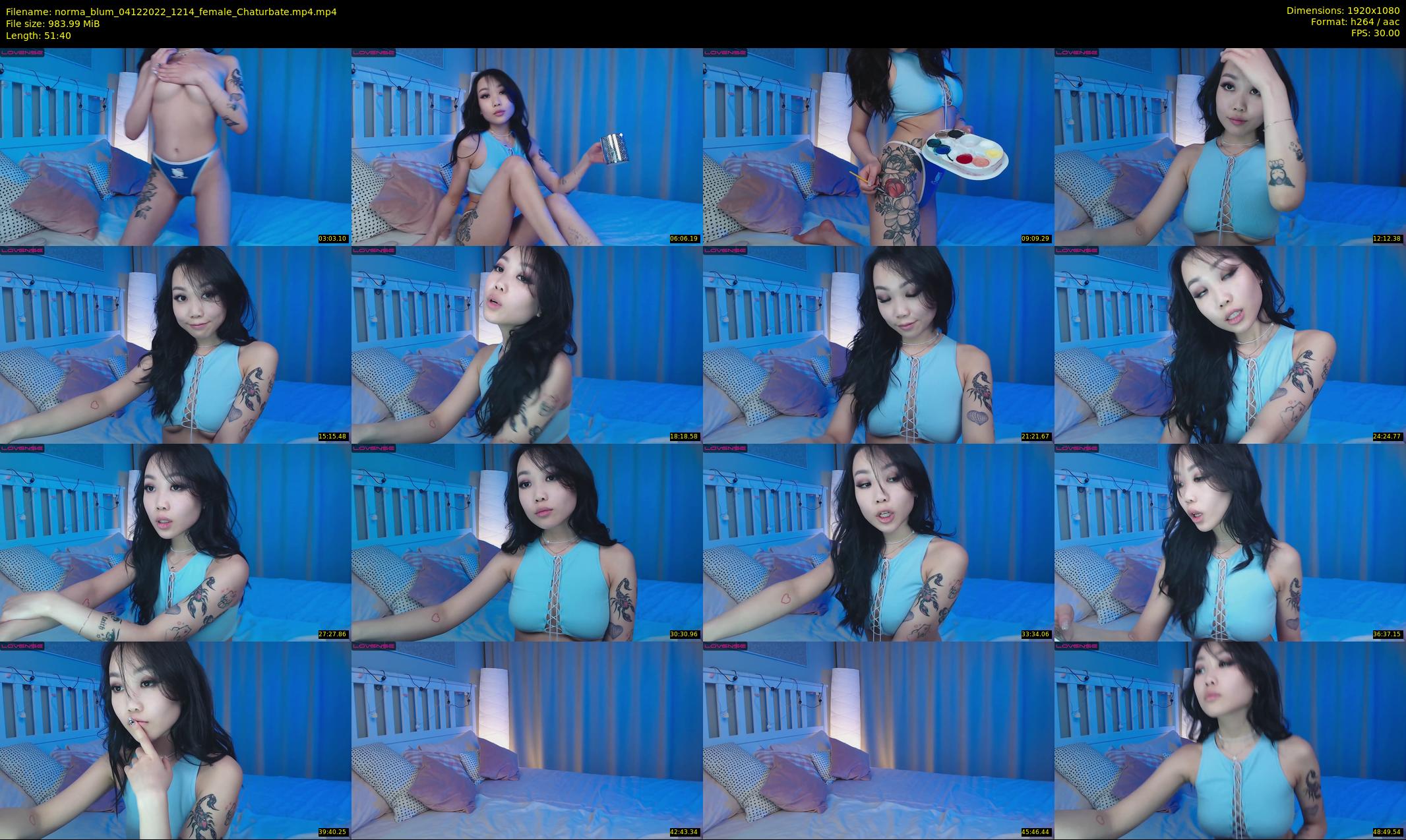 norma_blum — 52 minute Chaturbate female cam show recording, 1080p, Dec 4, 2022
