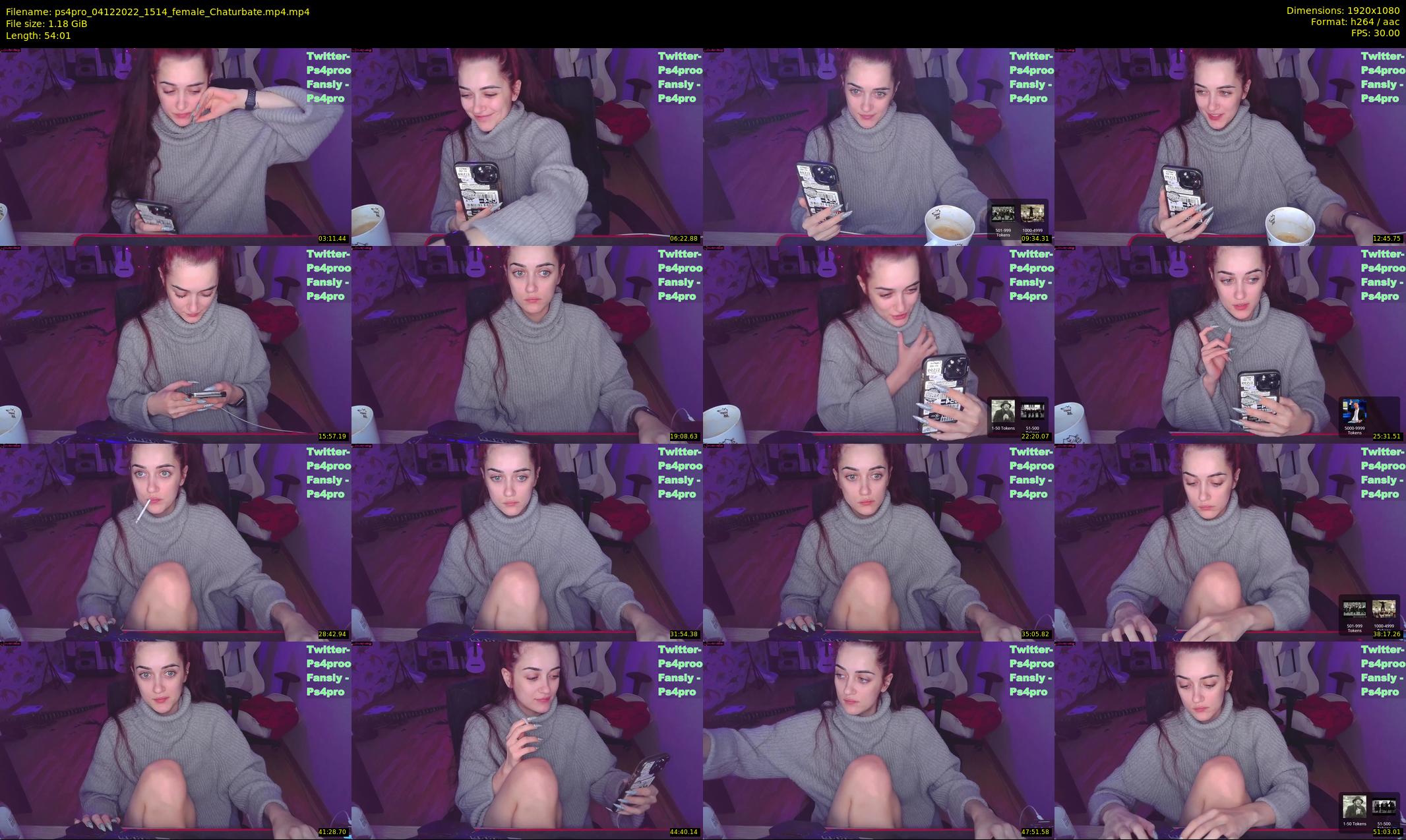 ps4pro — 55 minute Chaturbate female cam show recording, 1080p, Dec 4, 2022