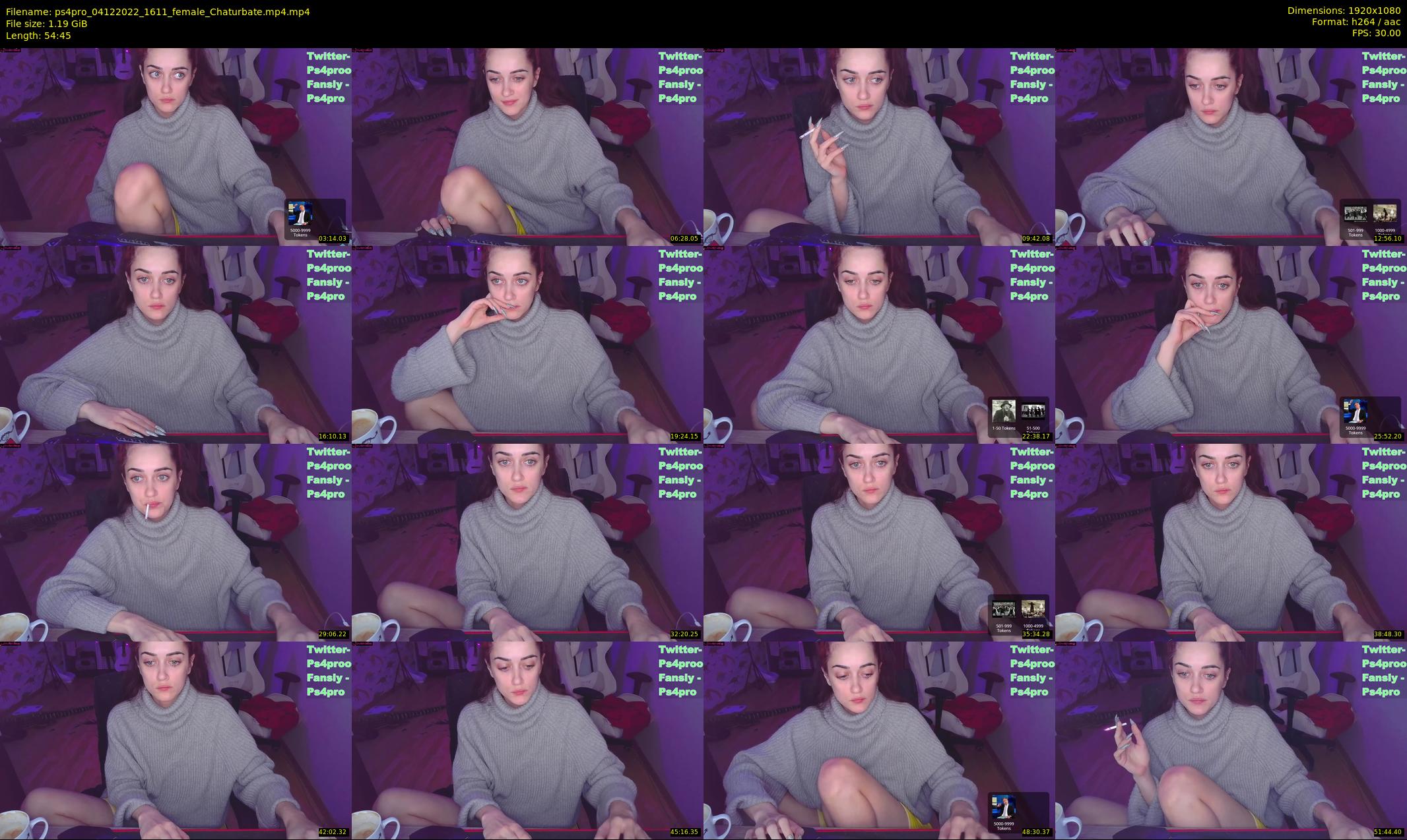 ps4pro — 55 minute Chaturbate female cam show recording, 1080p, Dec 4, 2022