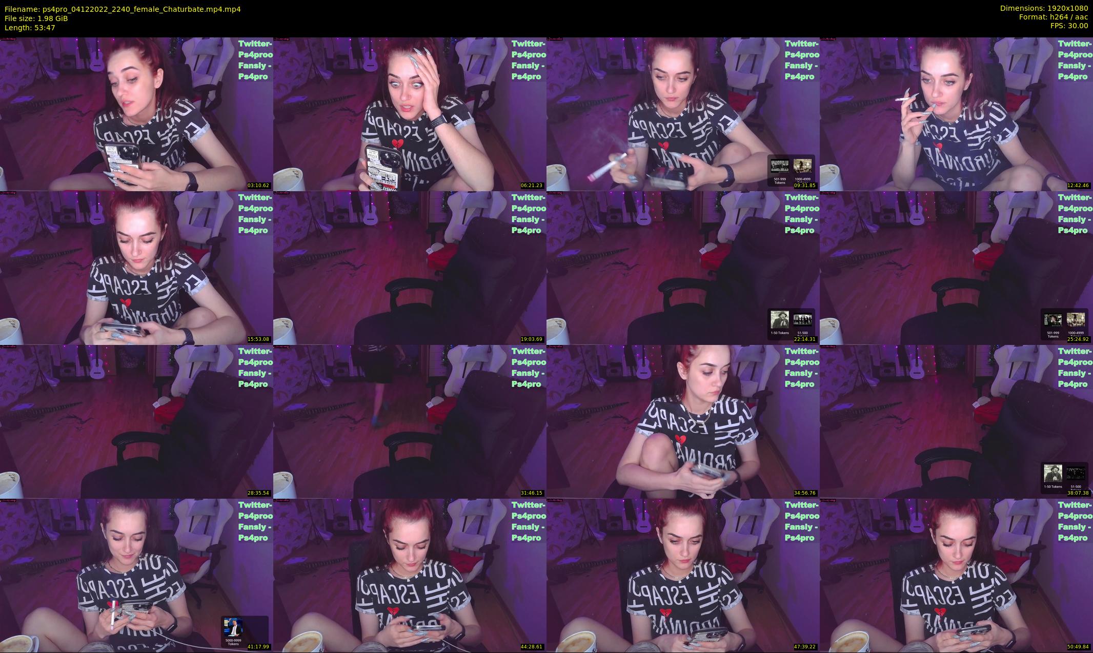 ps4pro — 54 minute Chaturbate female cam show recording, 1080p, Dec 4, 2022
