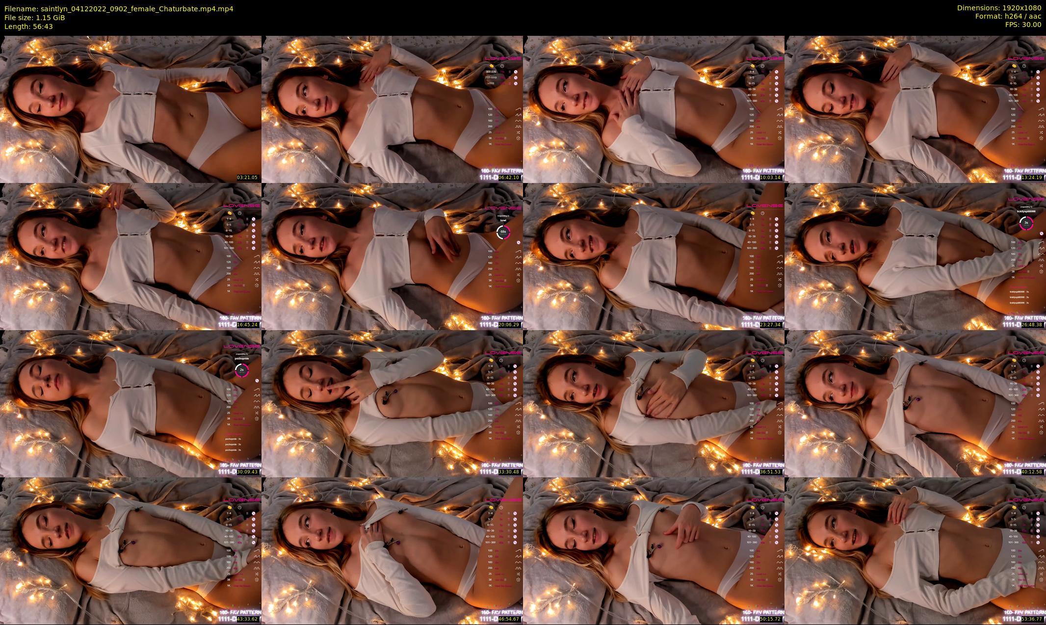 saintlyn — 57 minute Chaturbate female cam show recording, 1080p, Dec 4, 2022