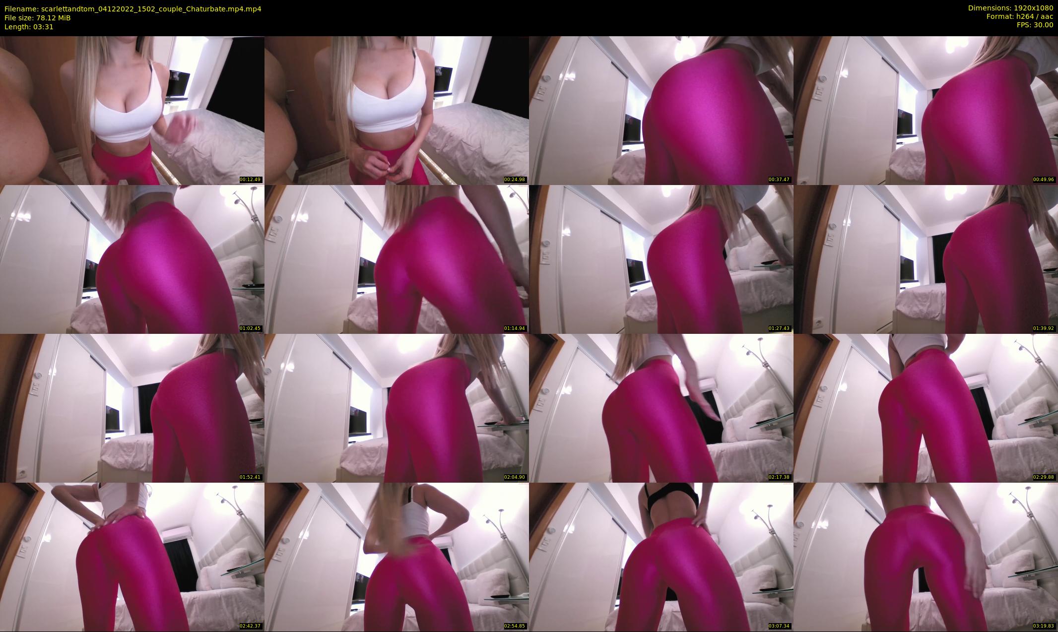 scarlettandtom — 4 minute Chaturbate couple cam show recording, 1080p, Dec 4, 2022