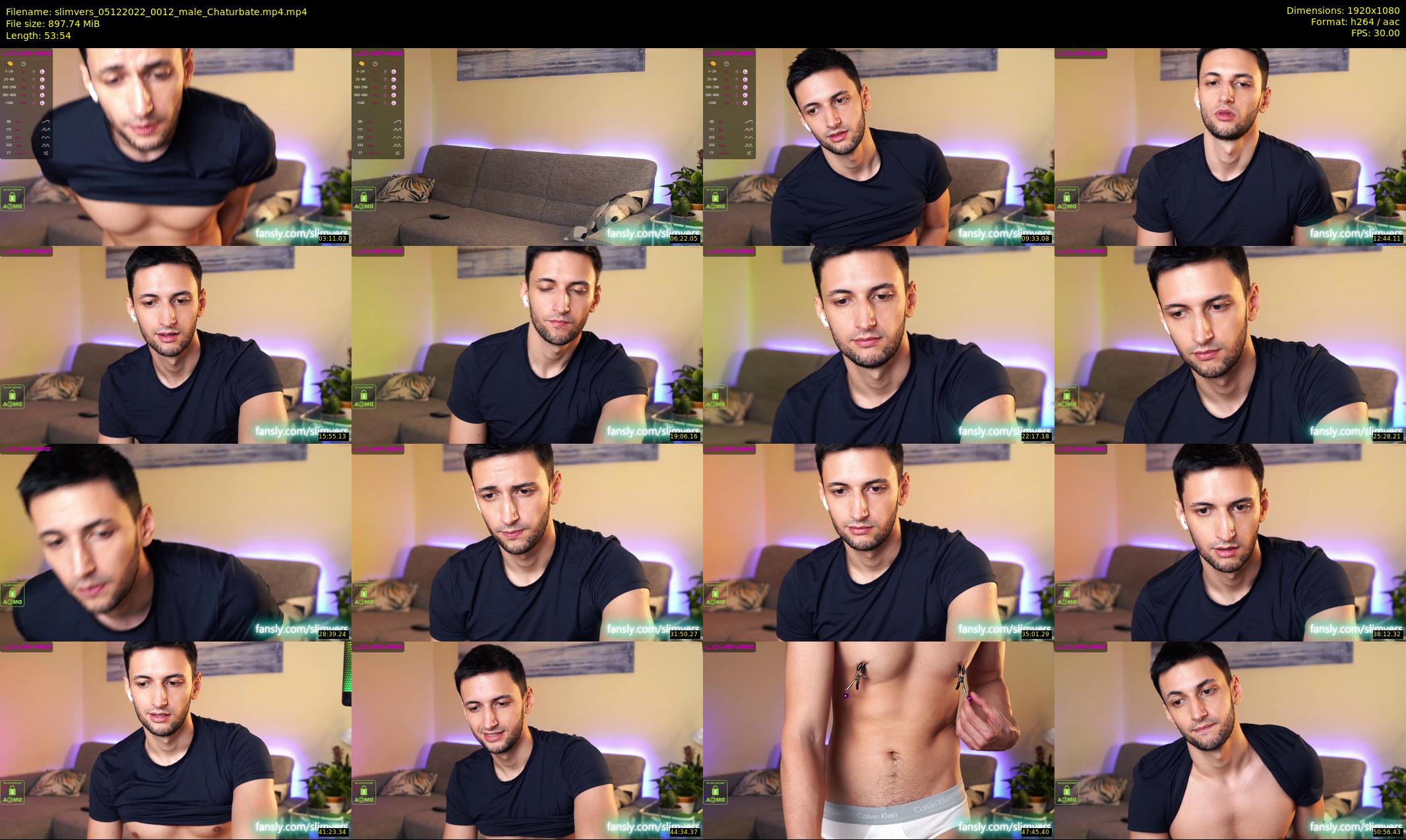 slimvers — 54 minute Chaturbate male cam show recording, 1080p, Dec 5, 2022
