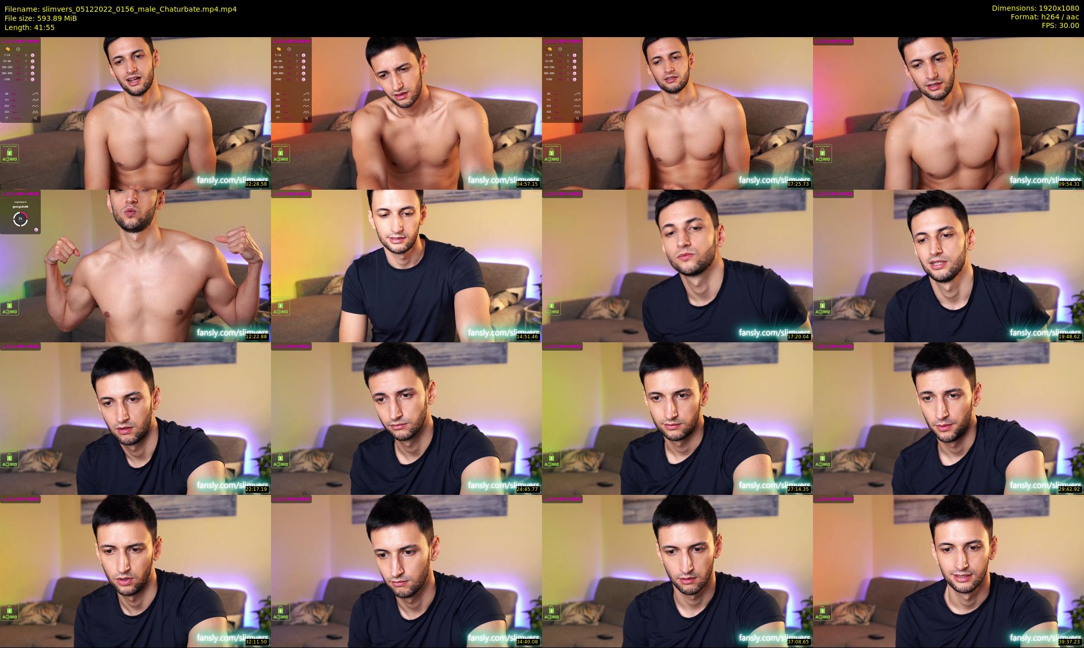 slimvers — 42 minute Chaturbate male cam show recording, 1080p, Dec 5, 2022