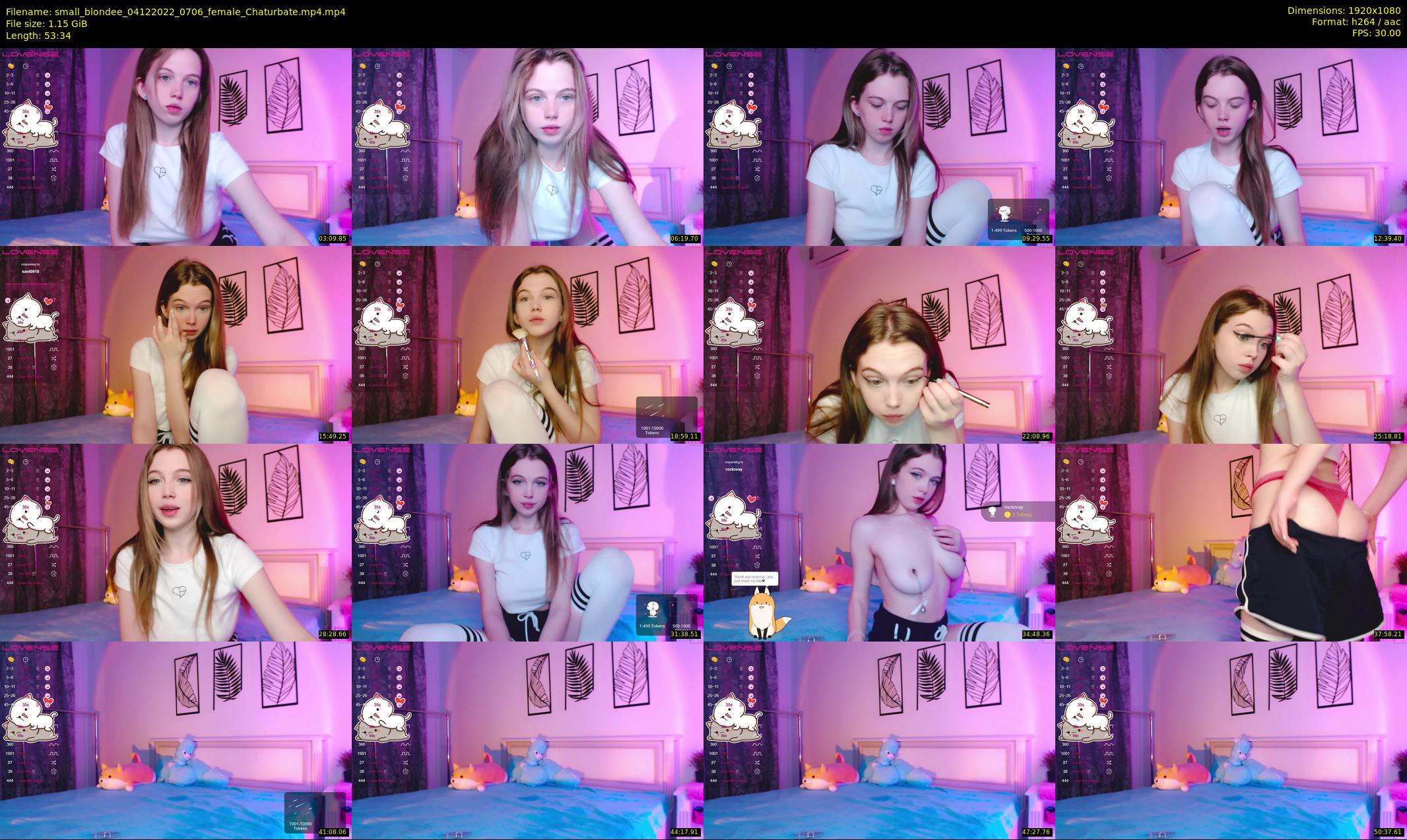 small_blondee — 54 minute Chaturbate female cam show recording, 1080p, Dec 4, 2022