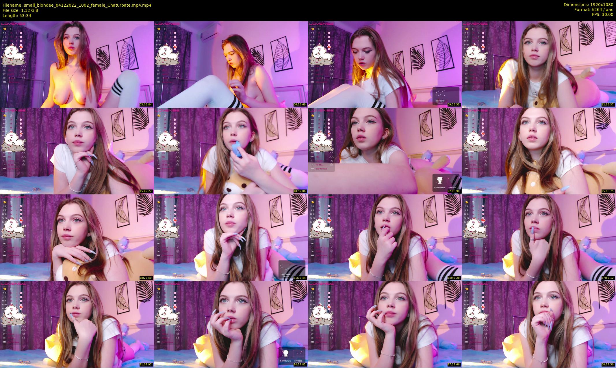 small_blondee — 54 minute Chaturbate female cam show recording, 1080p, Dec 4, 2022