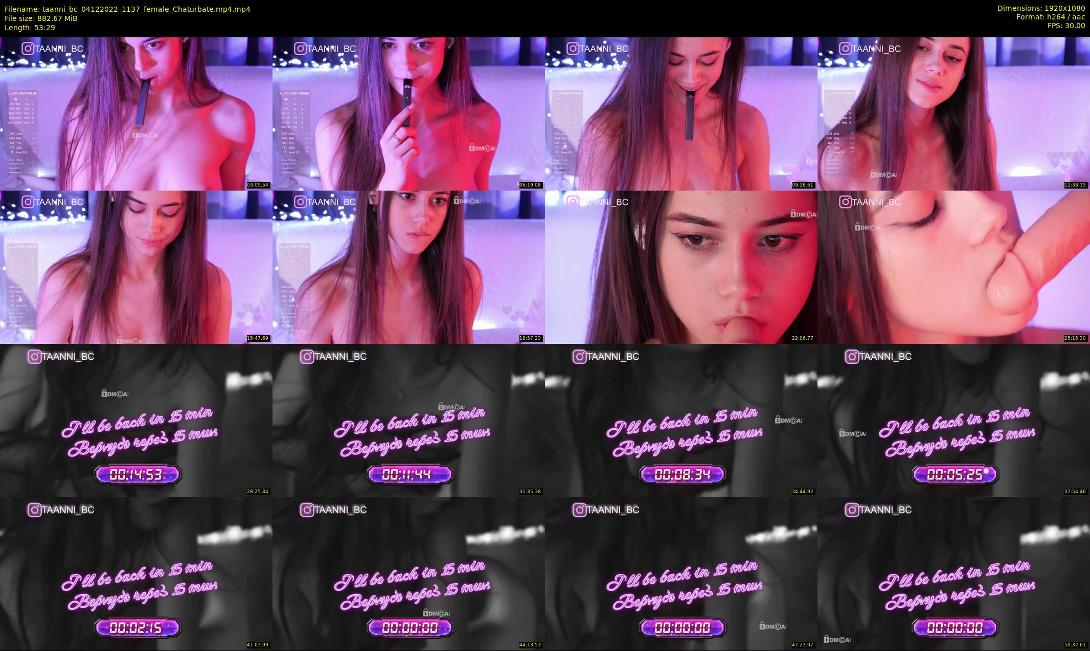 taanni_bc — 54 minute Chaturbate female cam show recording, 1080p, Dec 4, 2022