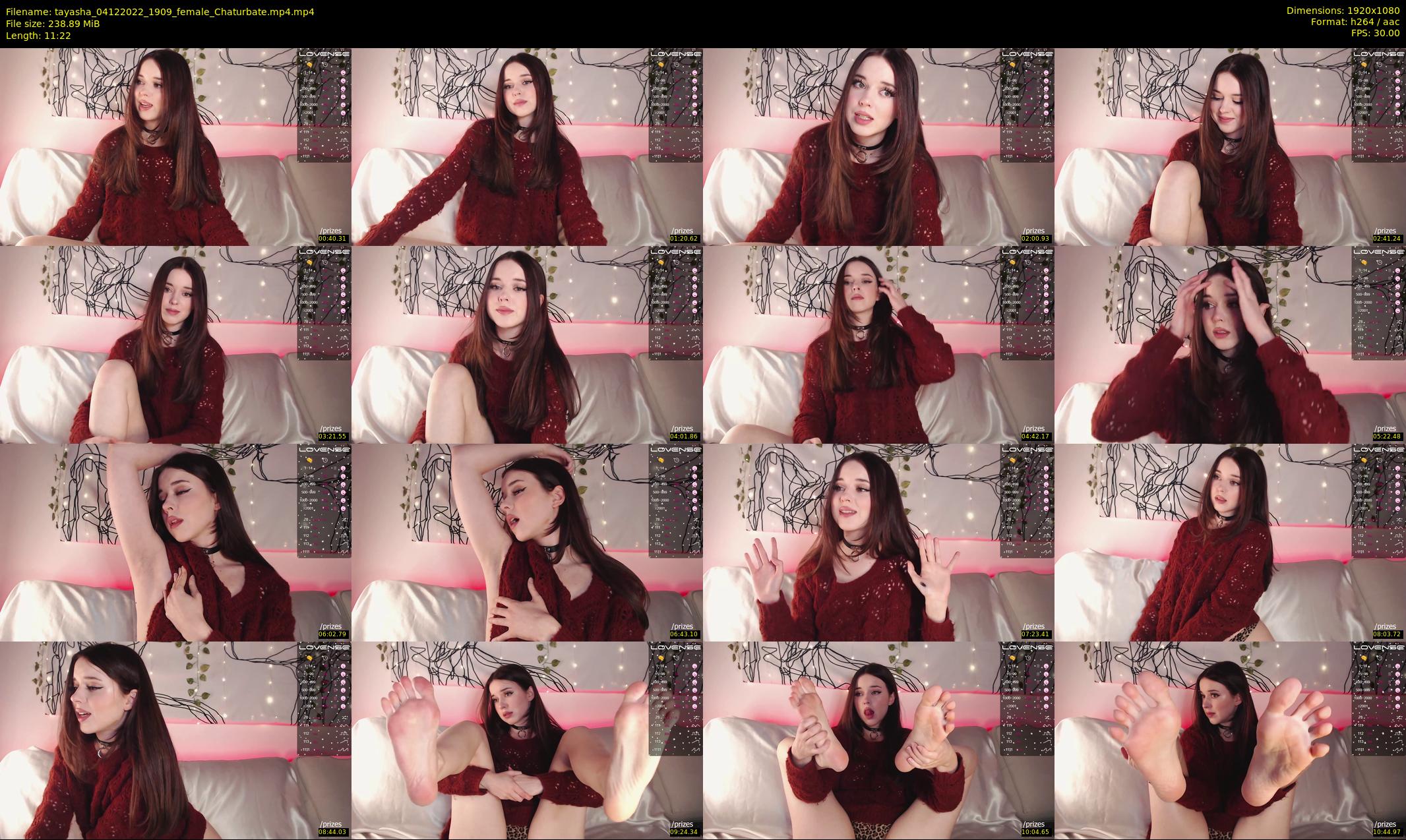 tayasha — 12 minute Chaturbate female cam show recording, 1080p, Dec 4, 2022