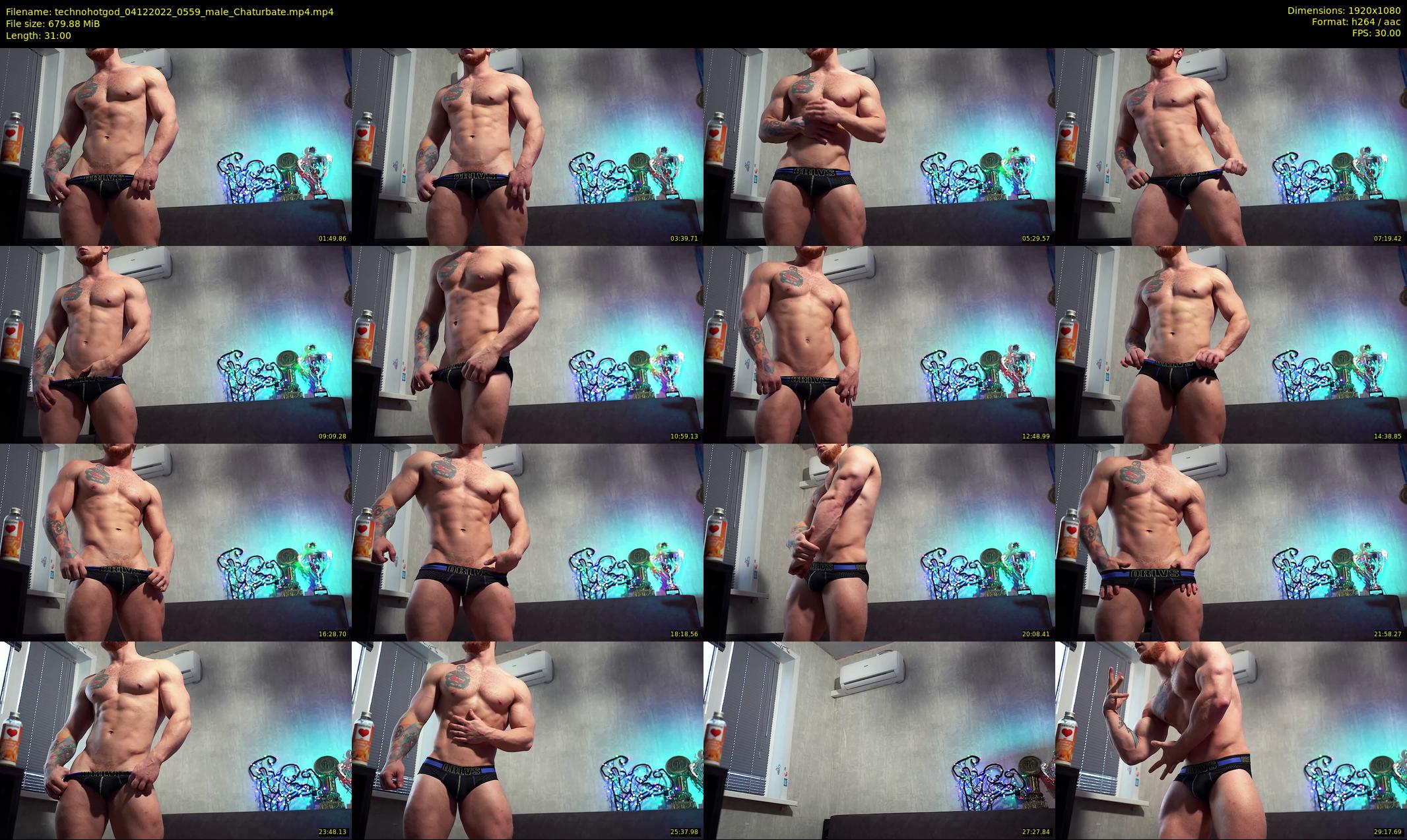technohotgod — 31 minute Chaturbate male cam show recording, 1080p, Dec 4, 2022