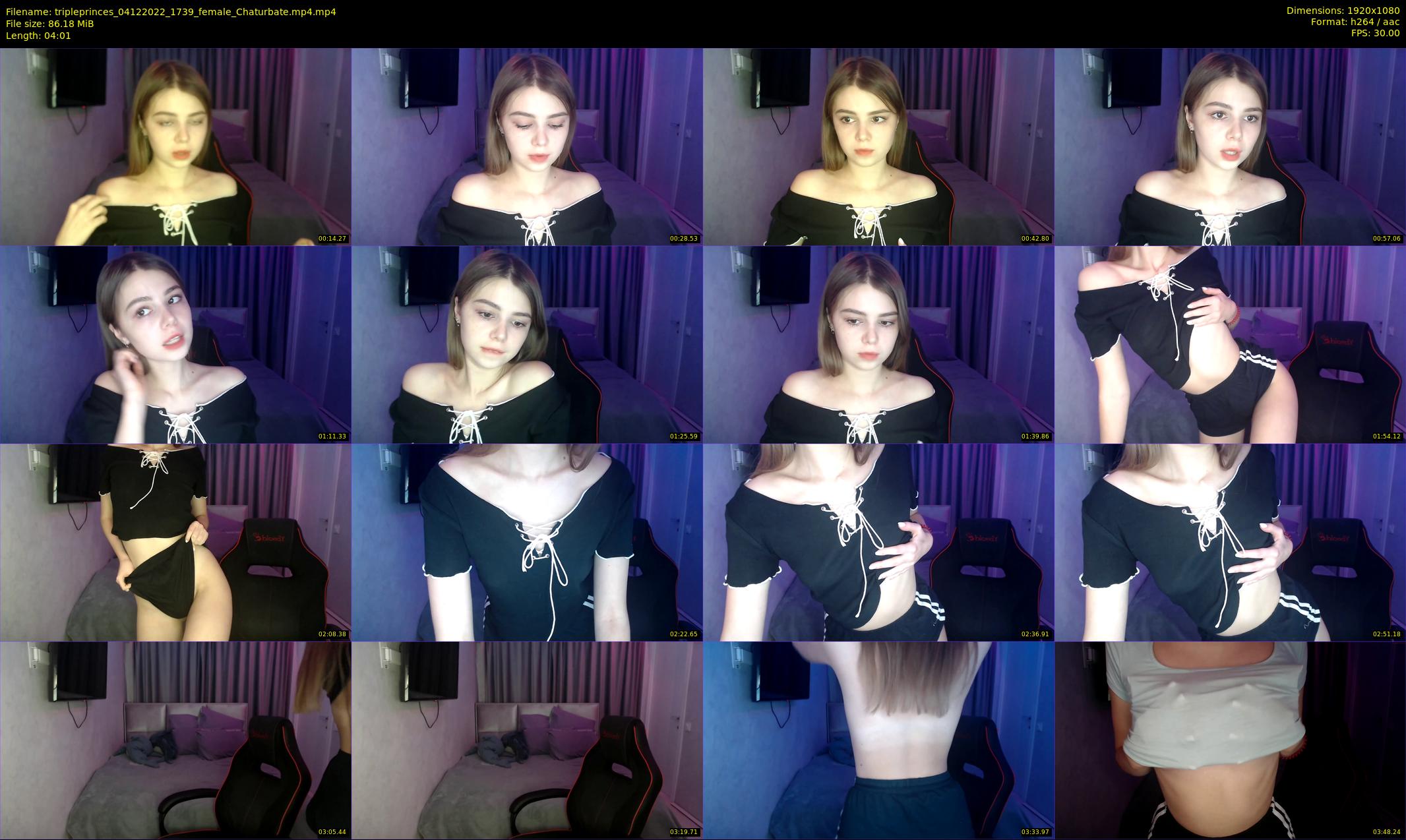tripleprinces — 5 minute Chaturbate female cam show recording, 1080p, Dec 4, 2022