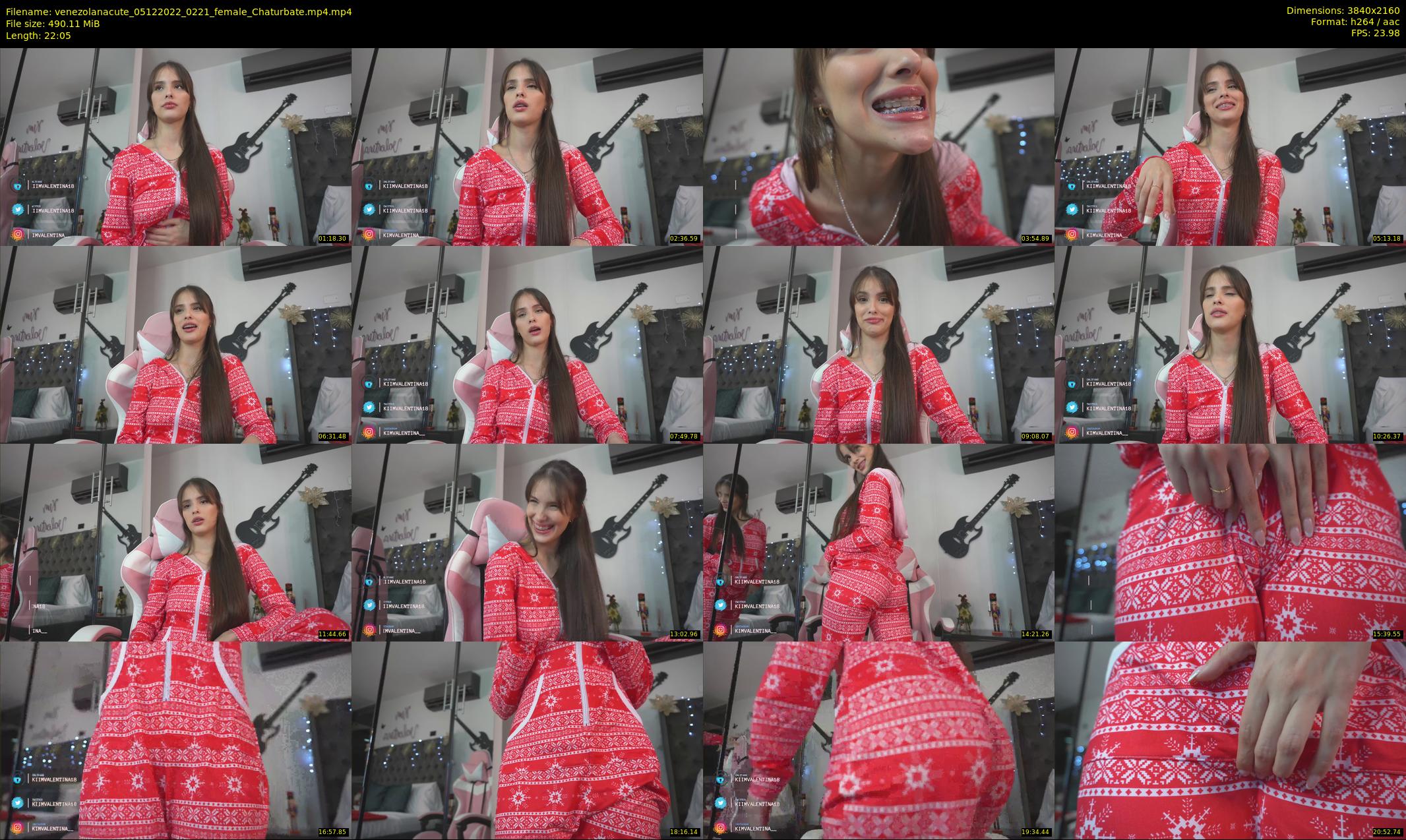 venezolanacute — 23 minute Chaturbate female cam show recording, 4K, Dec 5, 2022