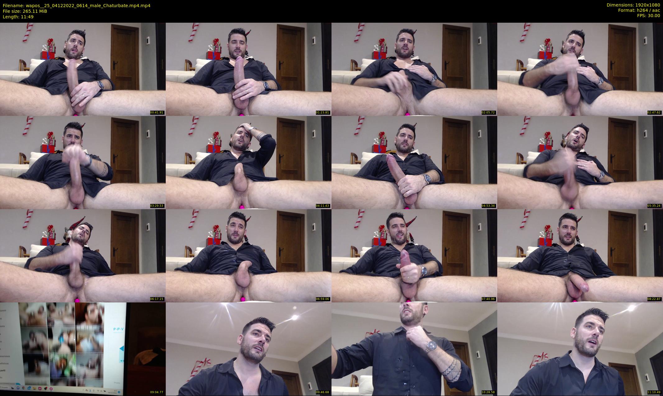 wapos__25 — 12 minute Chaturbate male cam show recording, 1080p, Dec 4, 2022