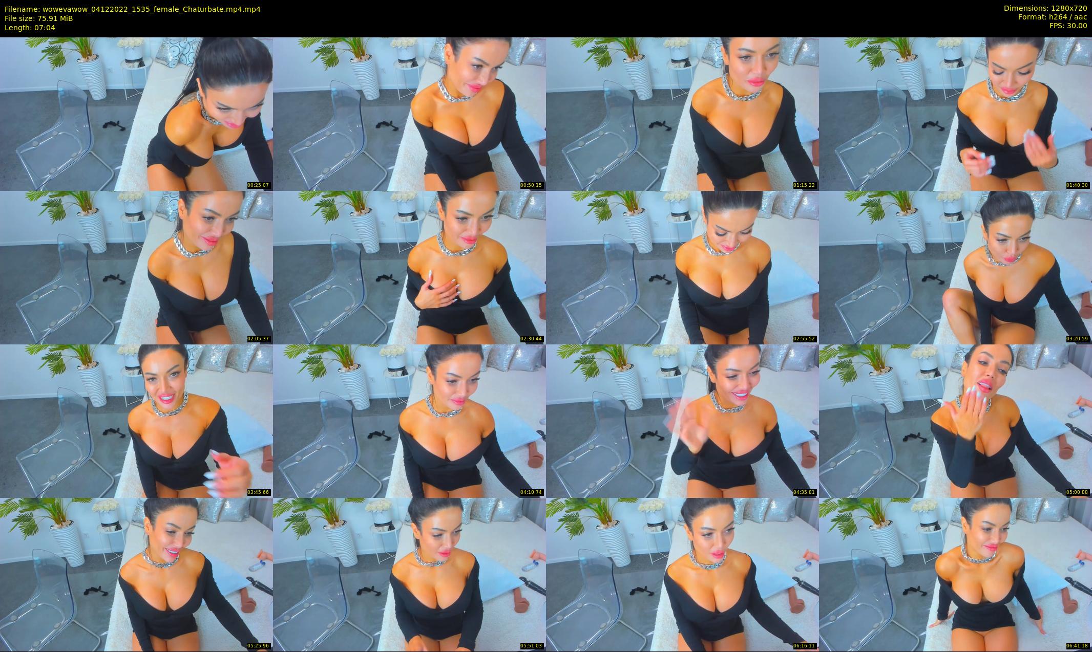 wowevawow — 8 minute Chaturbate female cam show recording, 720p, Dec 4, 2022