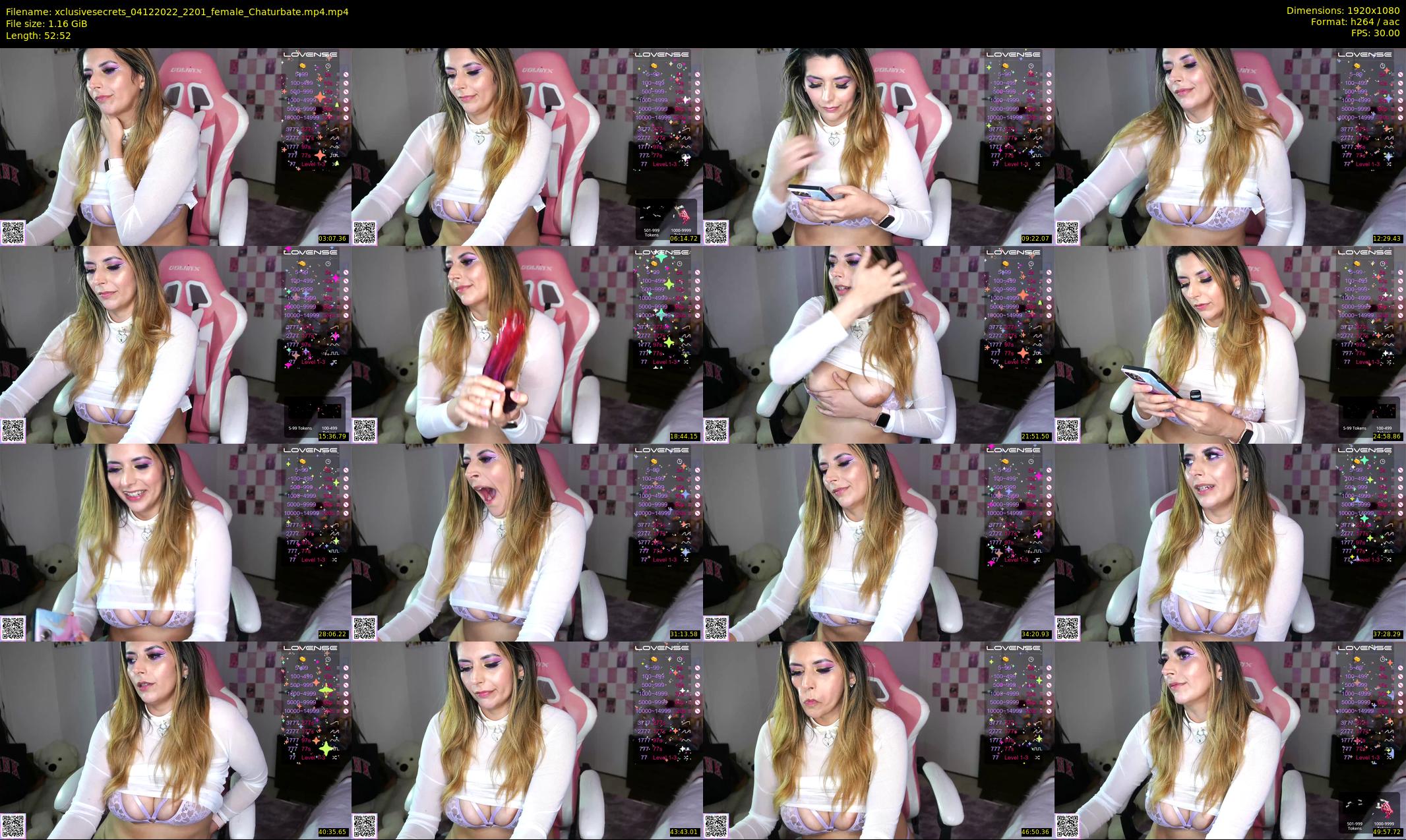 xclusivesecrets — 53 minute Chaturbate female cam show recording, 1080p, Dec 4, 2022
