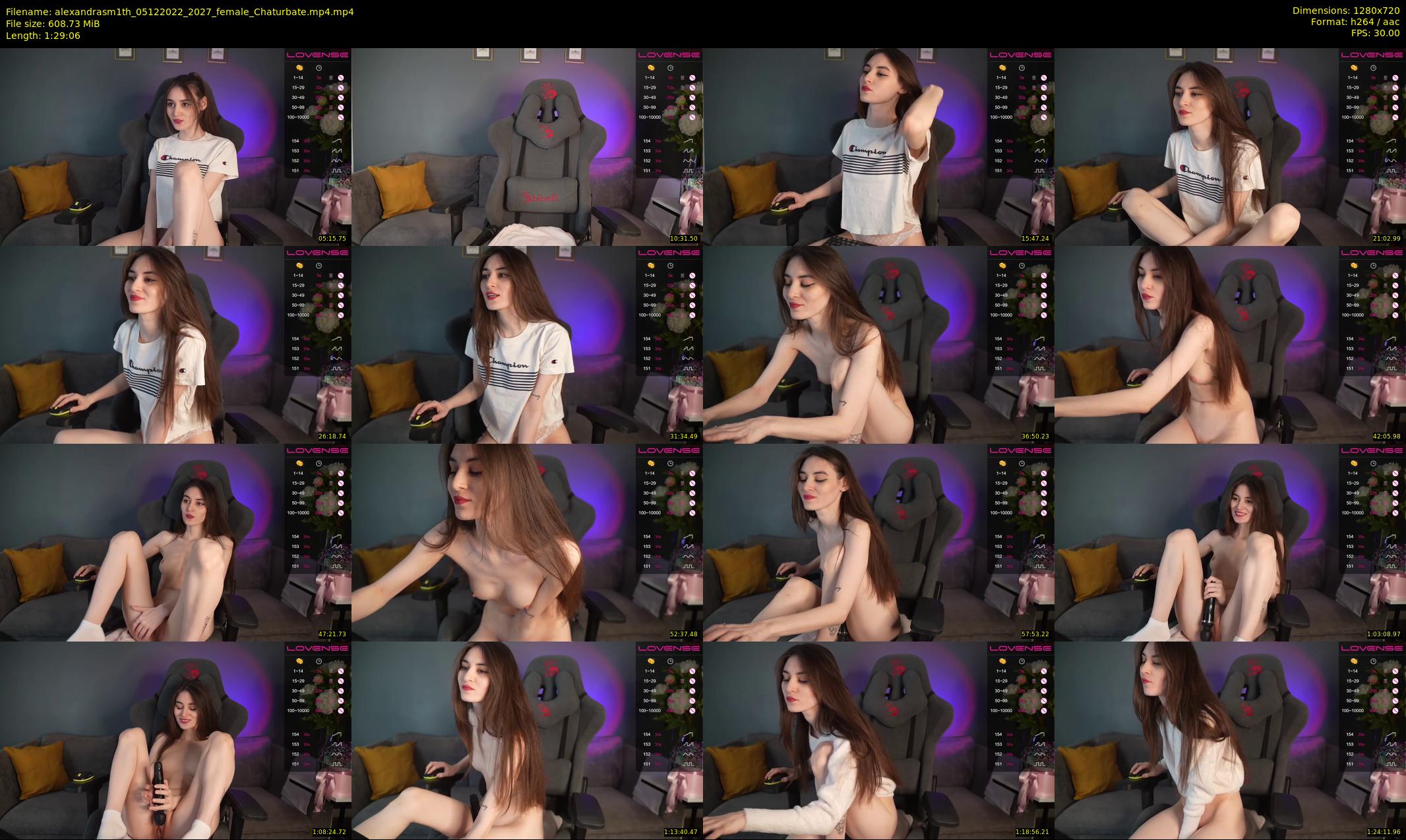 alexandrasm1th — 90 minute Chaturbate female cam show recording, 720p, Dec 5, 2022