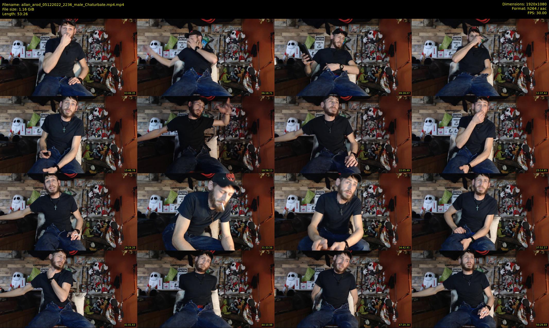 allan_arod — 54 minute Chaturbate male cam show recording, 1080p, Dec 5, 2022