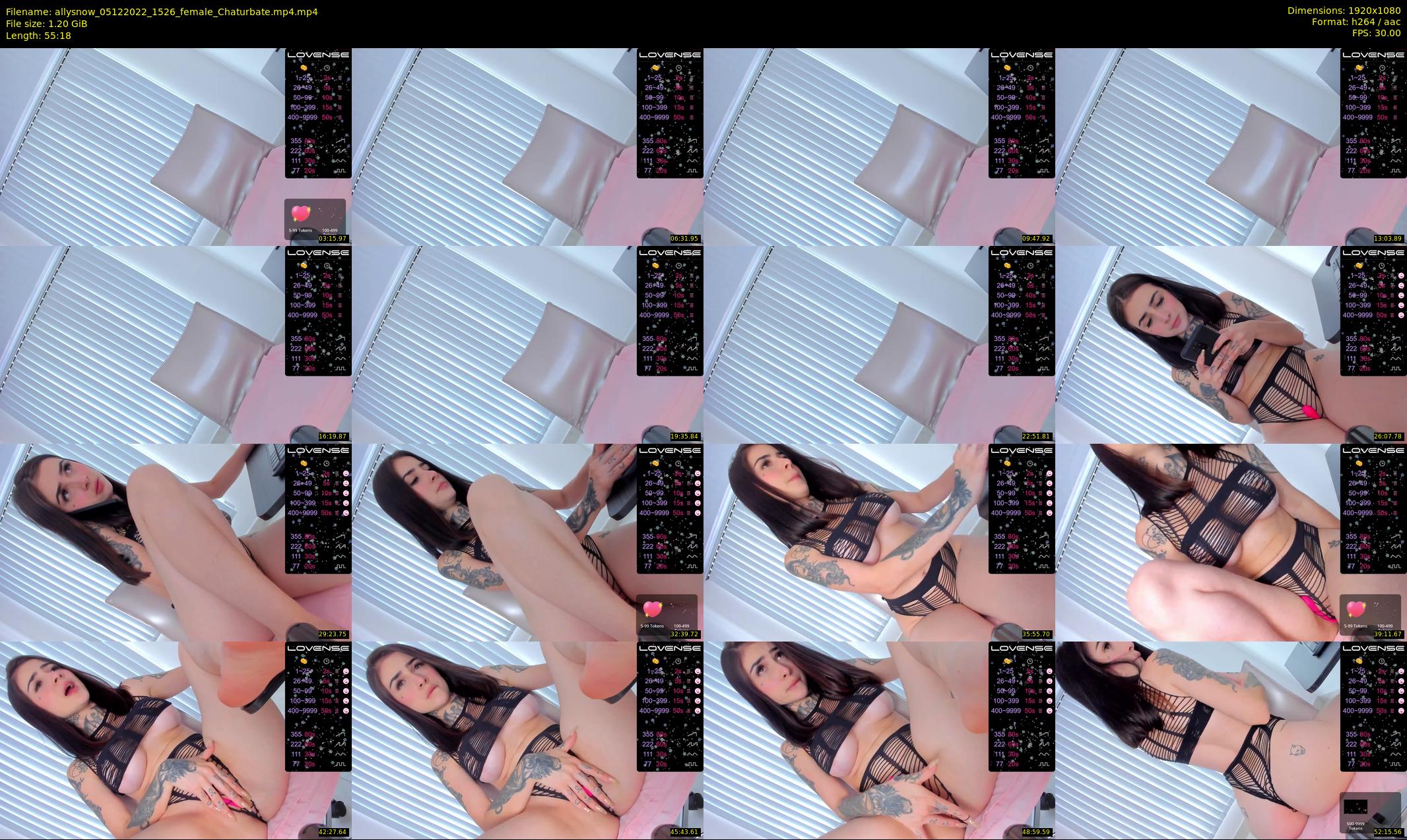 allysnow — 56 minute Chaturbate female cam show recording, 1080p, Dec 5, 2022